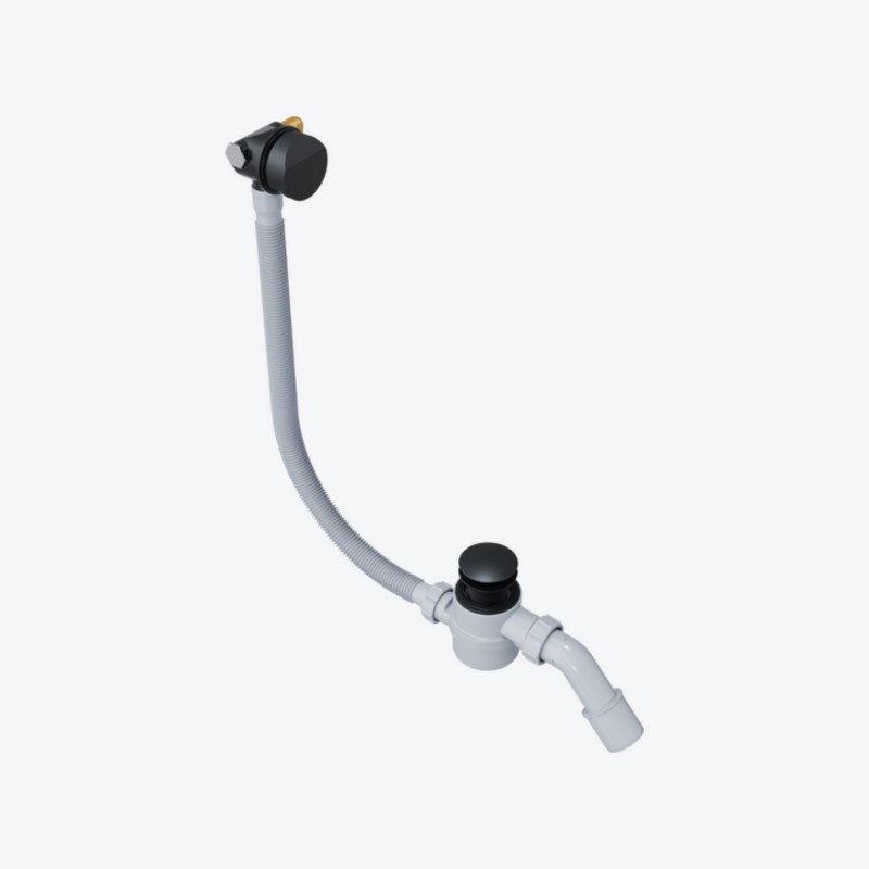 Изображение товара Слив-перелив для ванны Excellent Hover Arin 3410BL клик-клак 100 см черный матовый Польша