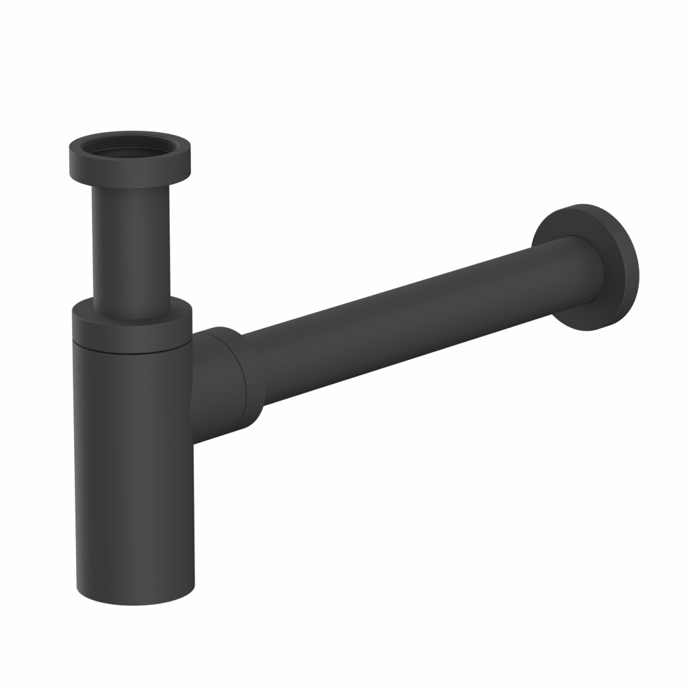 Изображение товара Сифон для раковины Whitecross A186BL 32 мм черный матовый регулируемый