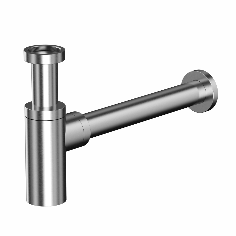 Изображение товара Сифон для раковины Whitecross A186NIB, латунь, матовый никель, регулировка высоты