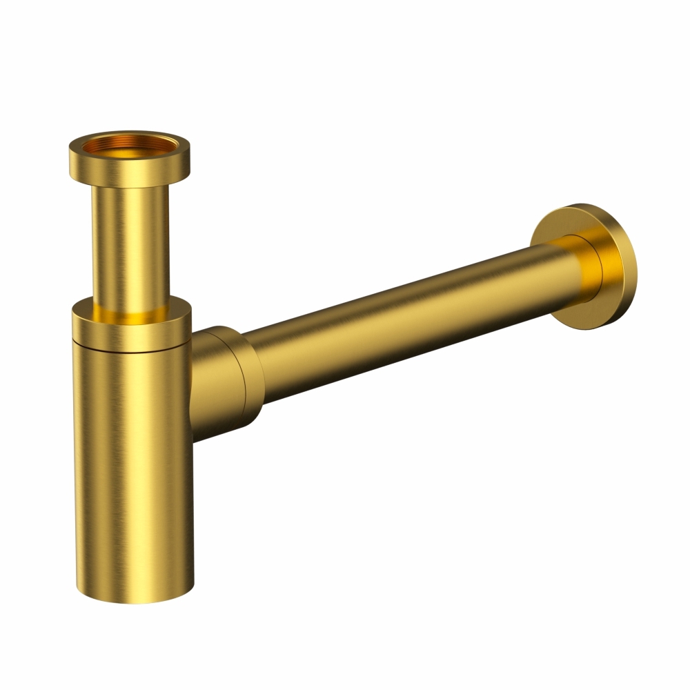 Изображение товара Сифон для раковины Whitecross A186GLB D46 мм свободное протекание матовое золото