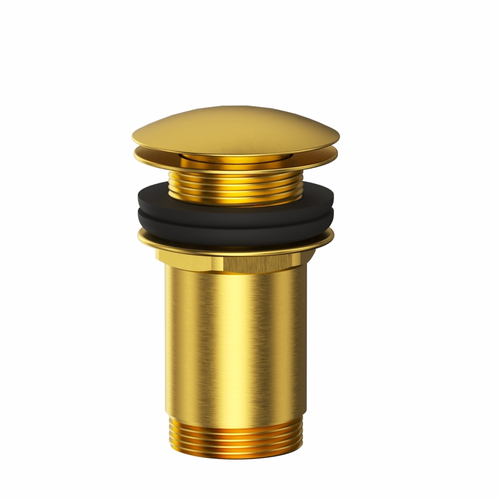 Изображение товара Донный клапан для раковины Whitecross A706GLB D46 мм клик-клак матовое золото