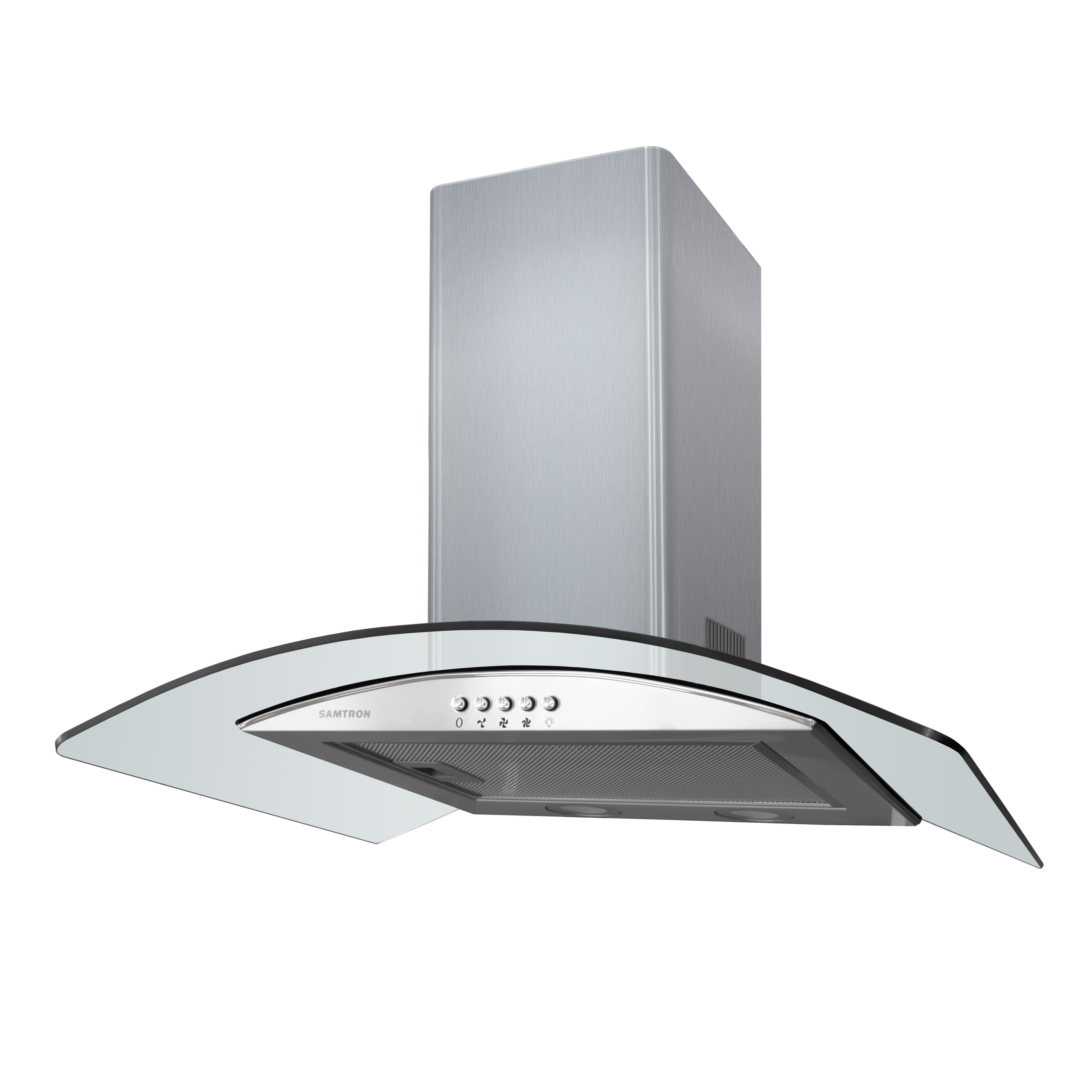 Изображение товара Встраиваемая вытяжка Samtron 640Ix 60 см серый/стекло мощность 450 м³/ч