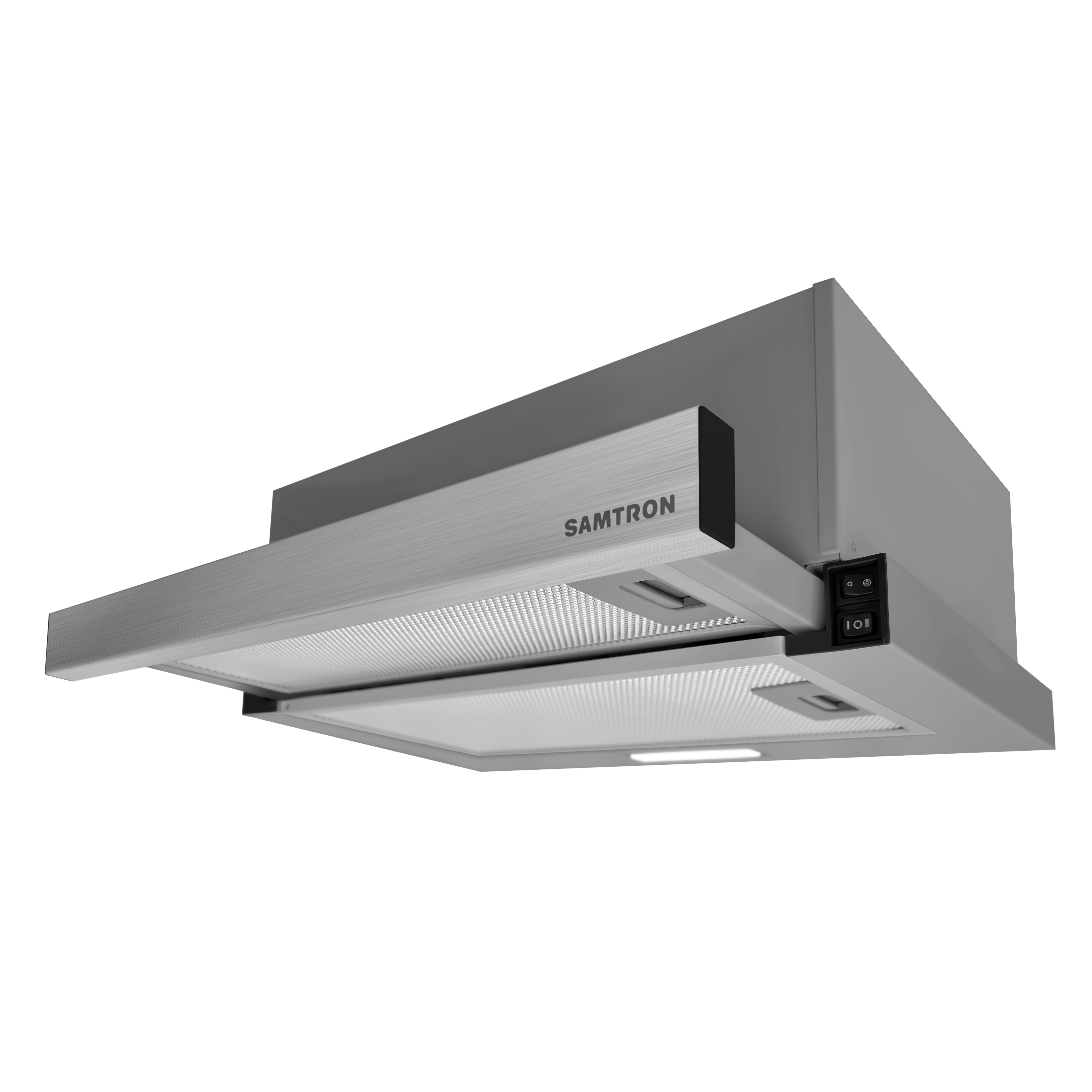 Изображение товара Встраиваемая вытяжка Samtron Bi 500 Inox 50 см серебристая кухонная вытяжка