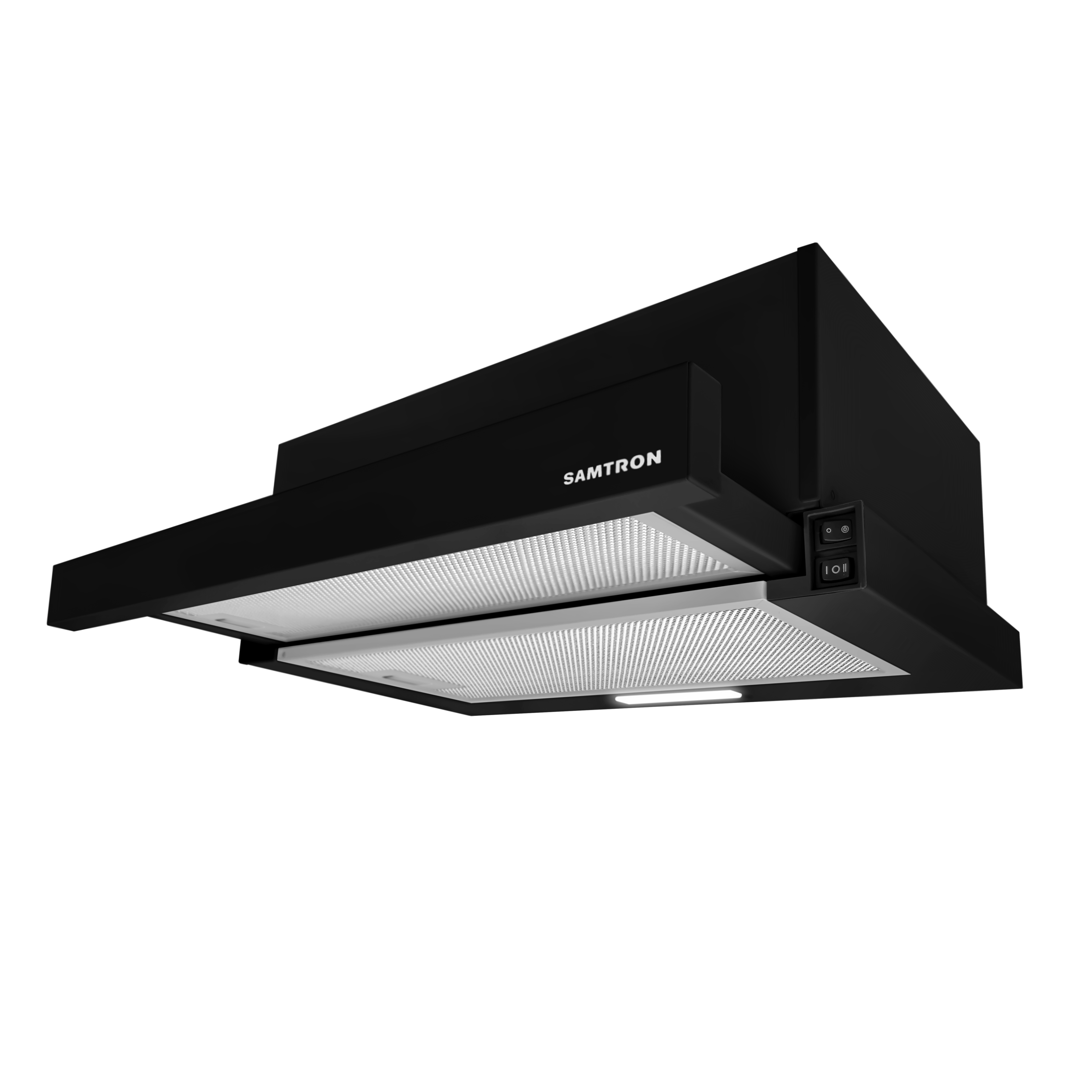 Изображение товара Встраиваемая вытяжка Samtron Bi 500 Ggbk черная 50 см с LED освещением