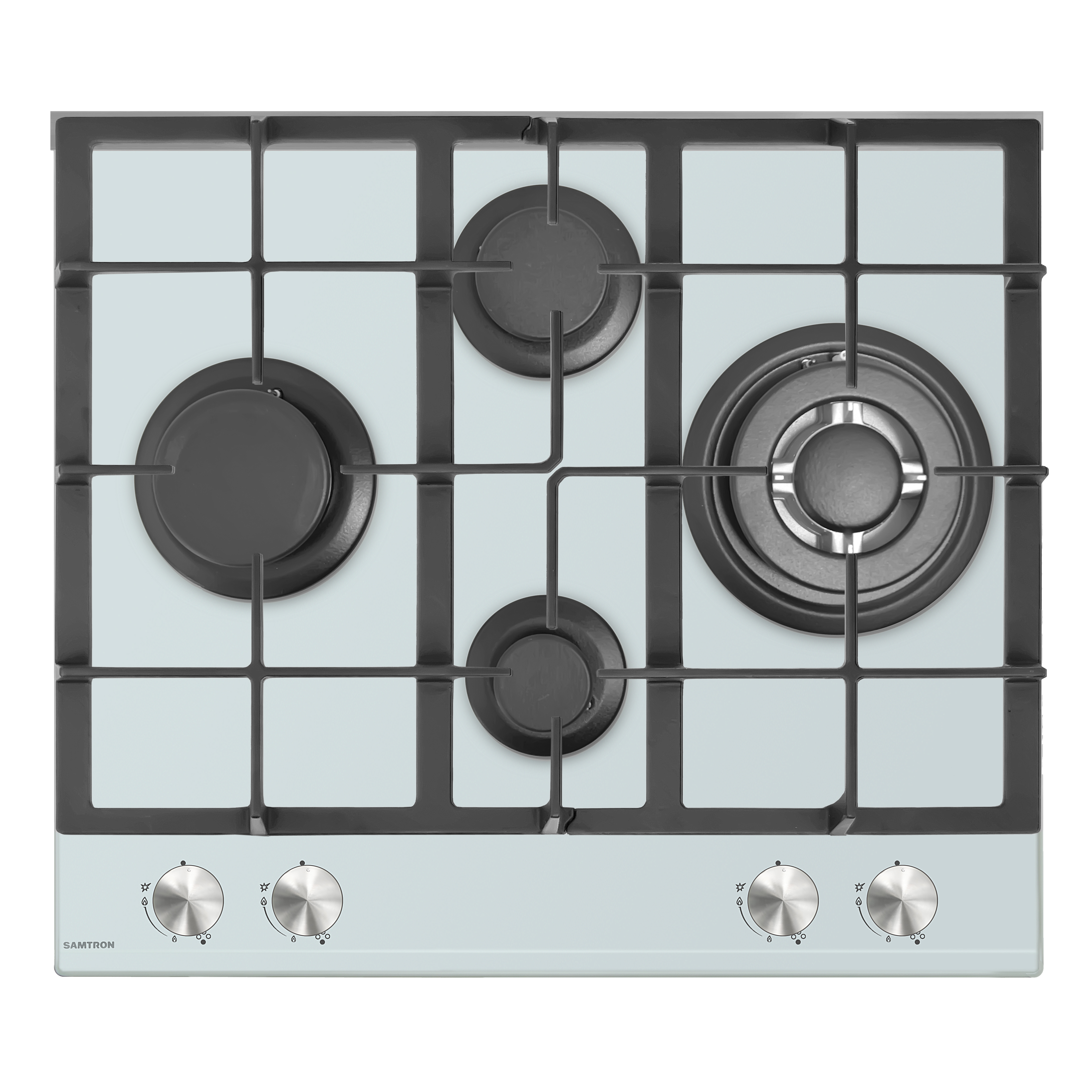 Изображение товара Газовая варочная панель Samtron HG W6235 4 конфорки белая встраиваемая
