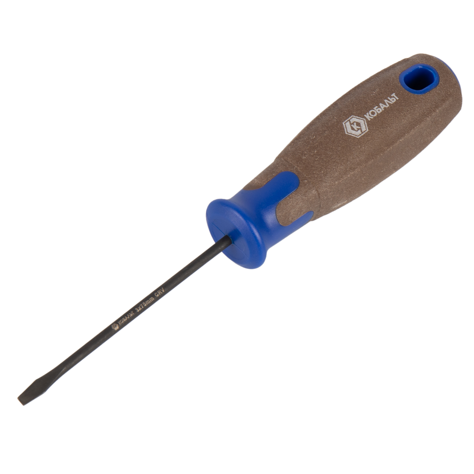 Изображение товара Отвертка прямая Кобальт 911-970 SL3x75 мм