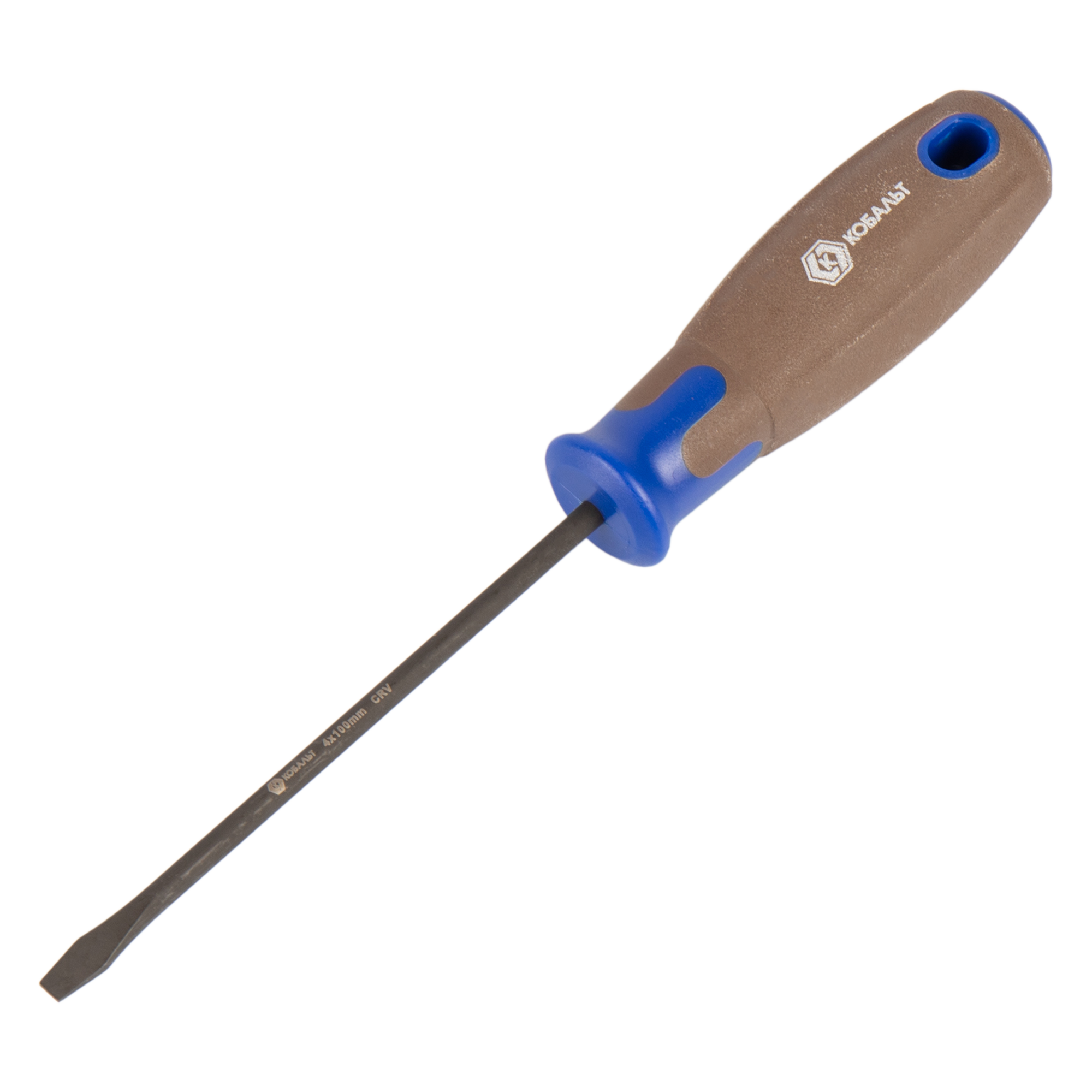 Изображение товара Отвертка прямая Кобальт 911-994 SL4x100 мм High-Quality С надежным магнитным наконечником