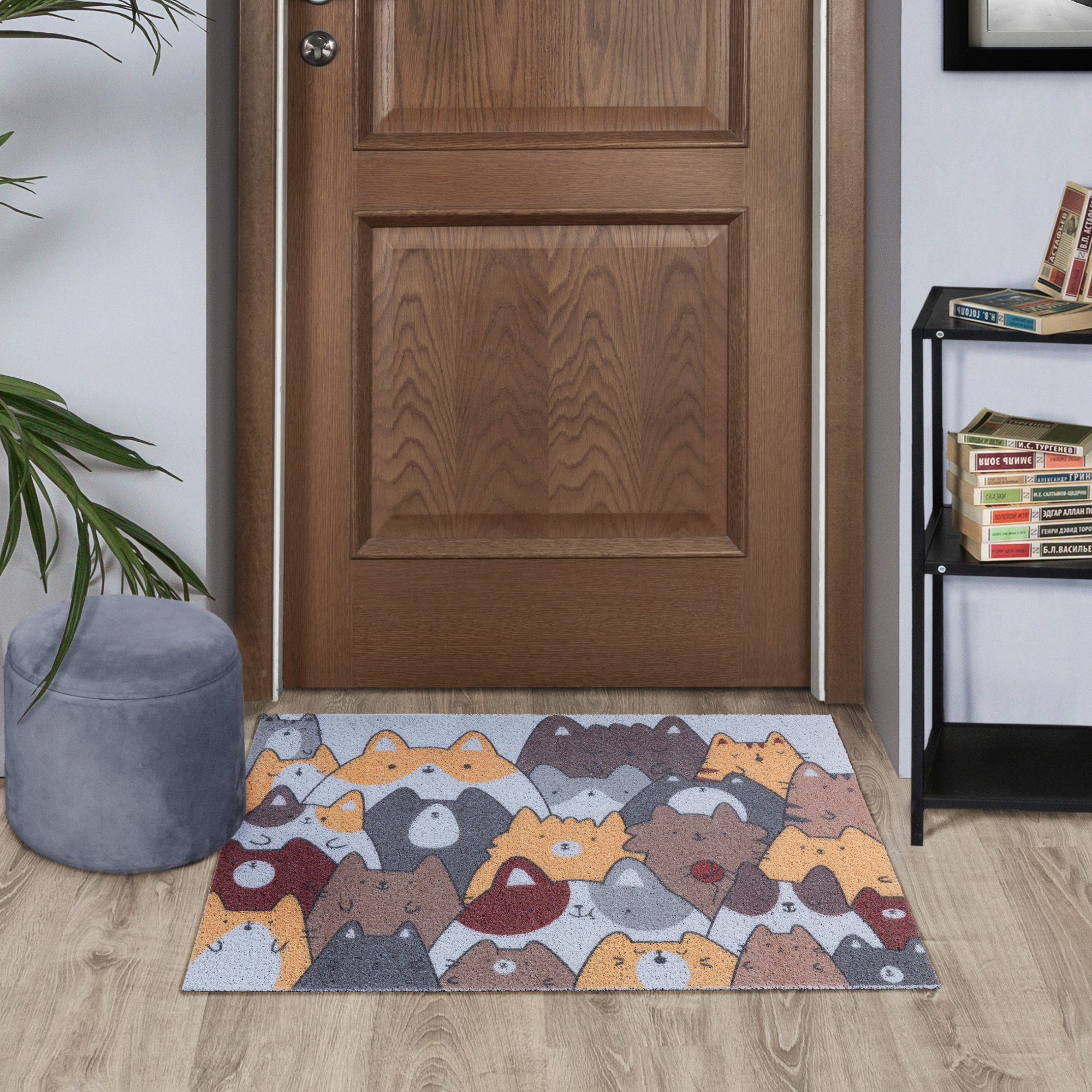 Изображение товара Декоративный коврик Dabar Котики 152 60x90 см противоскользящий ПВХ