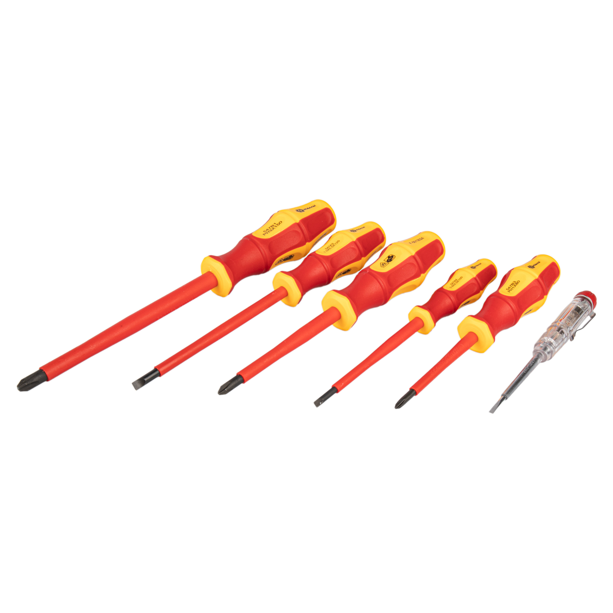Изображение товара Набор диэлектрических отверток Кобальт 646-522, 6 шт. для электротехники и монтажа
