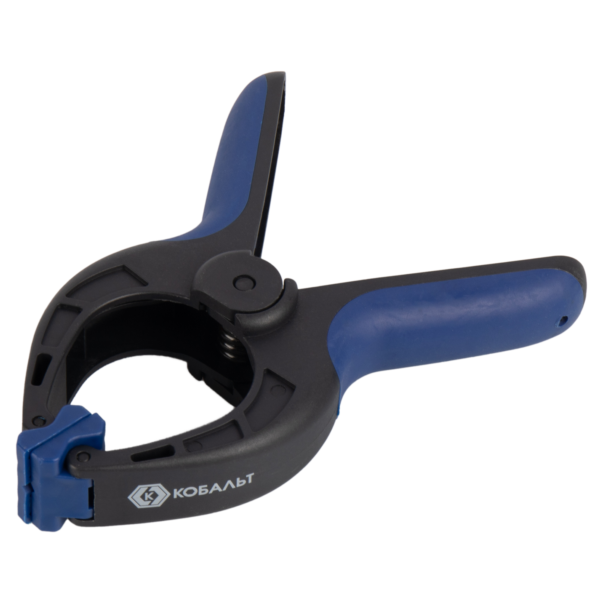 Изображение товара Зажим ручной Кобальт 244-773 максимум 70 мм пружинный инструмент для фиксации