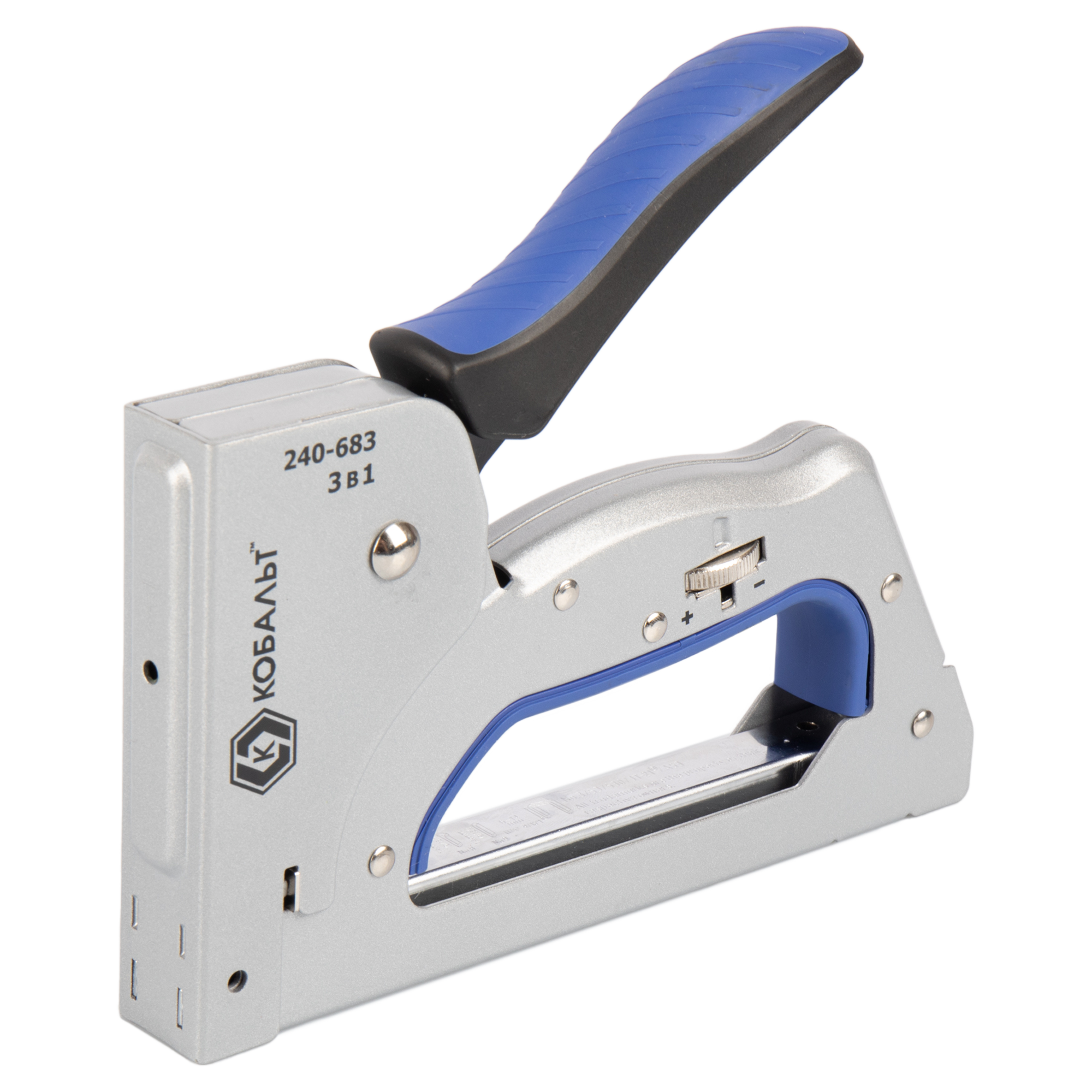 Изображение товара Степлер Кобальт 3 в 1 240-683 тип скоб 53/6-14 мм