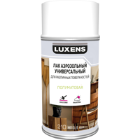 Изображение товара Лак аэрозольный Luxens сатинированный бесцветный 210 мл для деревянных и металлических поверхностей