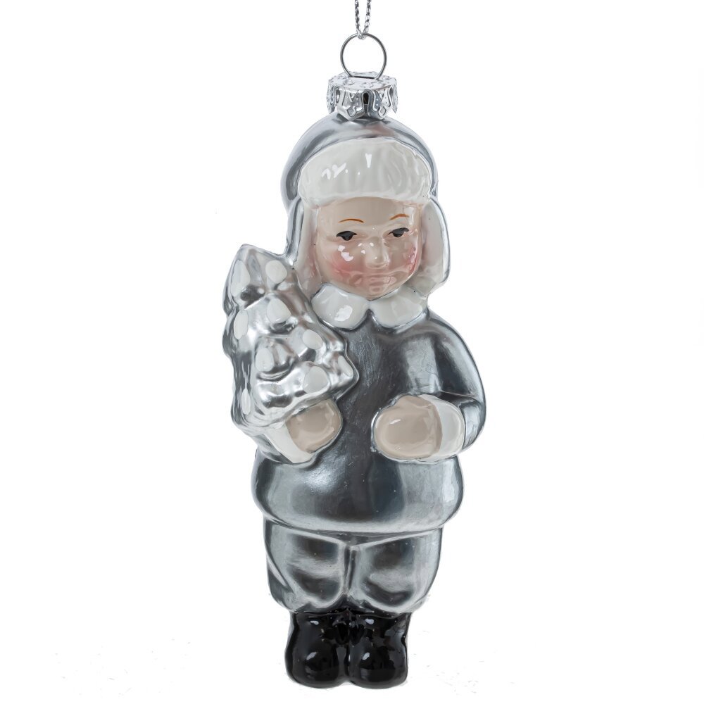 Изображение товара Украшение елочное «Ребенок», 934572 11.6x5.4x4.5 см, цвет себеристо-белый