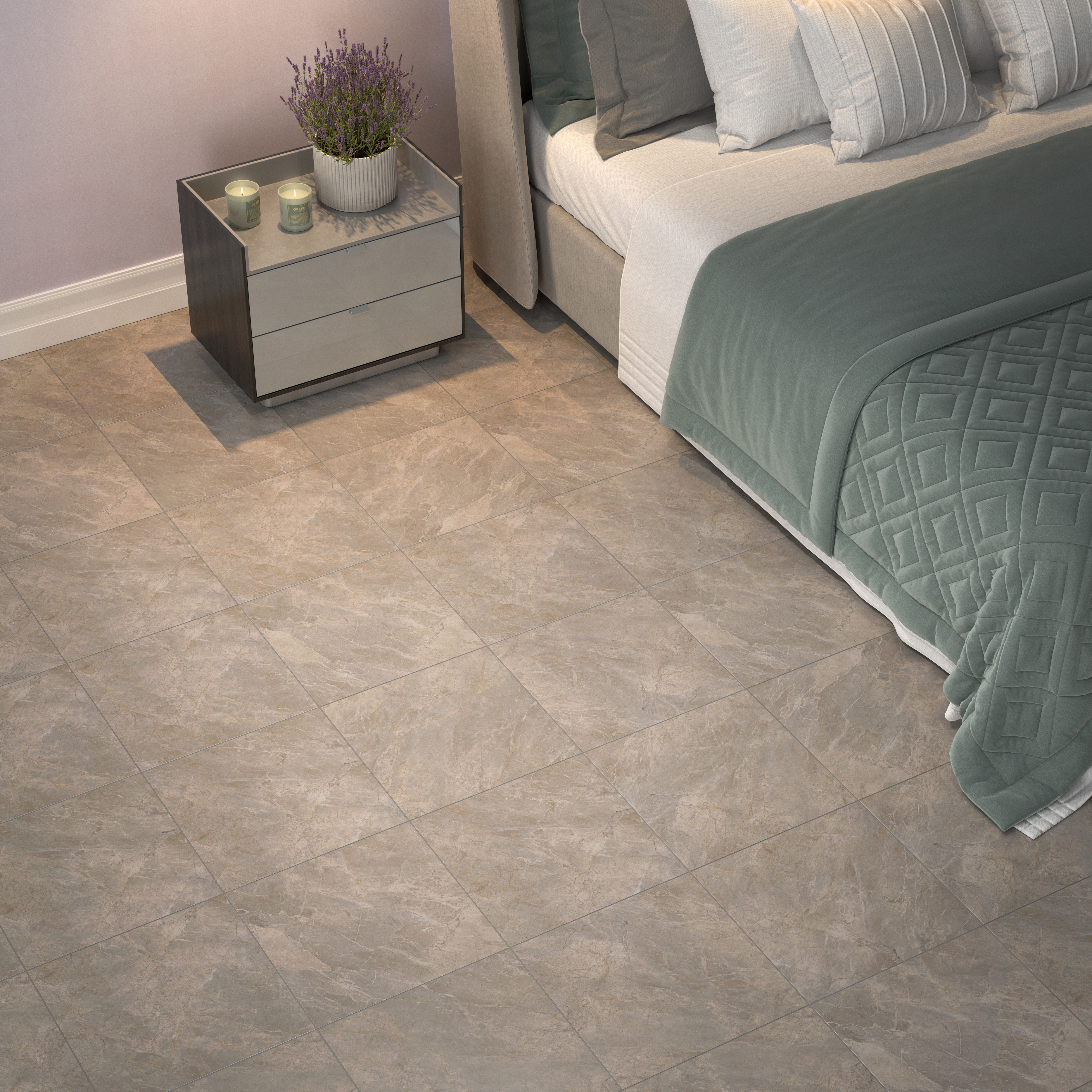 Изображение товара Глазурованный керамогранит Kerama Marazzi Торино 40.2x40.2 см серый матовый