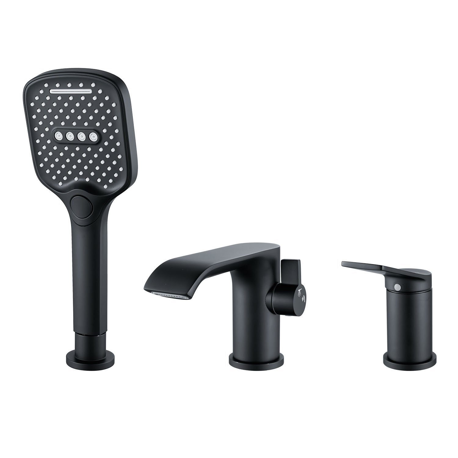 Изображение товара Смеситель для ванны Shevanik S4112H цвет черный матовый