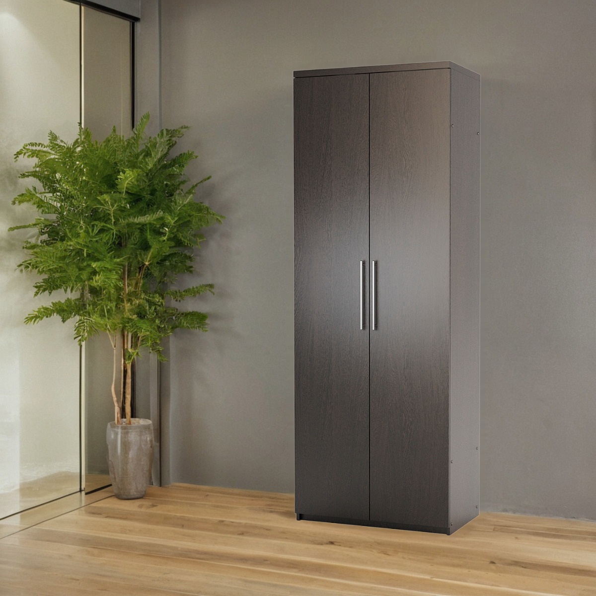 Изображение товара Шкаф распашной Мелодия МК-22 80x220x45 см венге ЛДСП классика