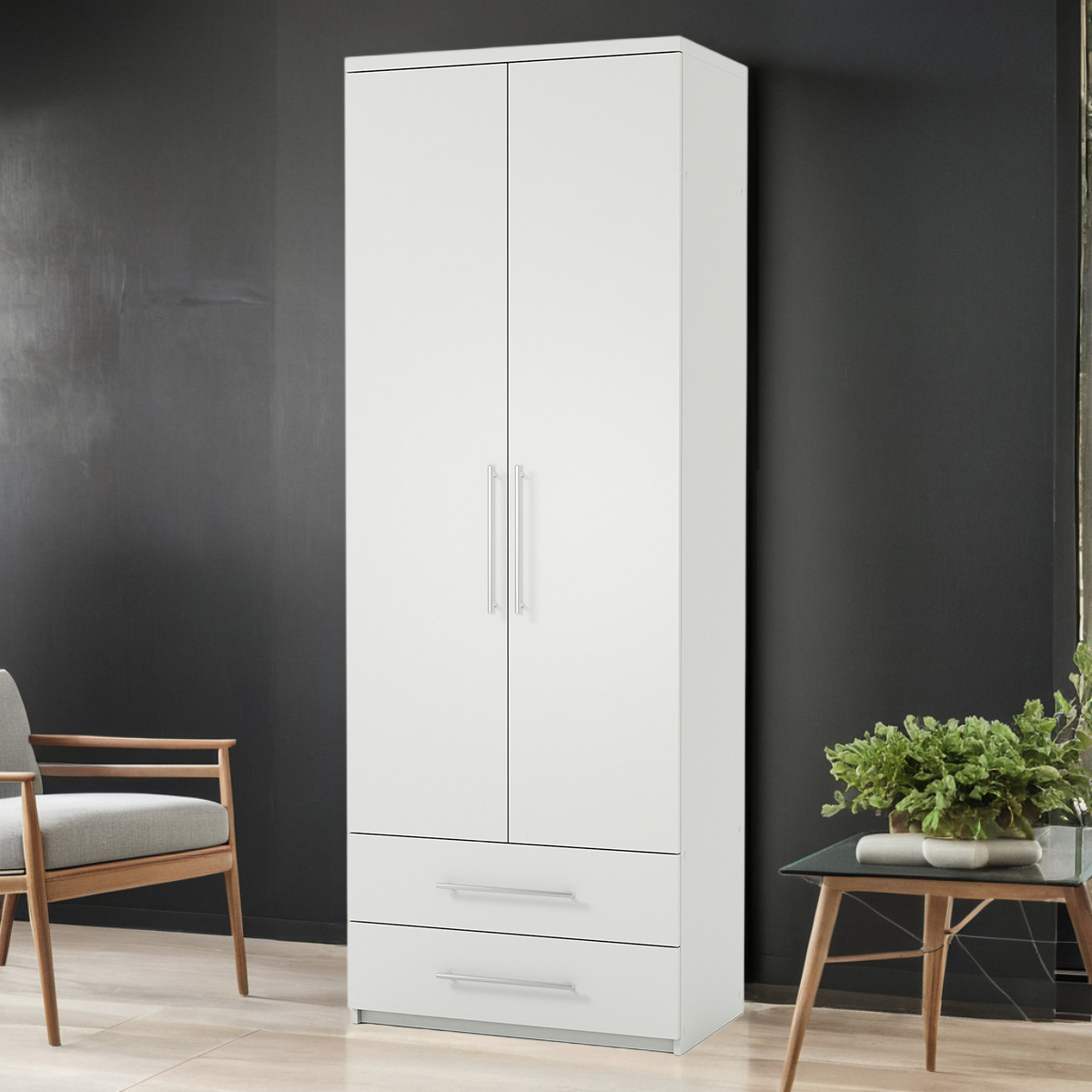 Изображение товара Шкаф распашной Шарм-Дизайн Мелодия МКЯ-22 90x220 см белый