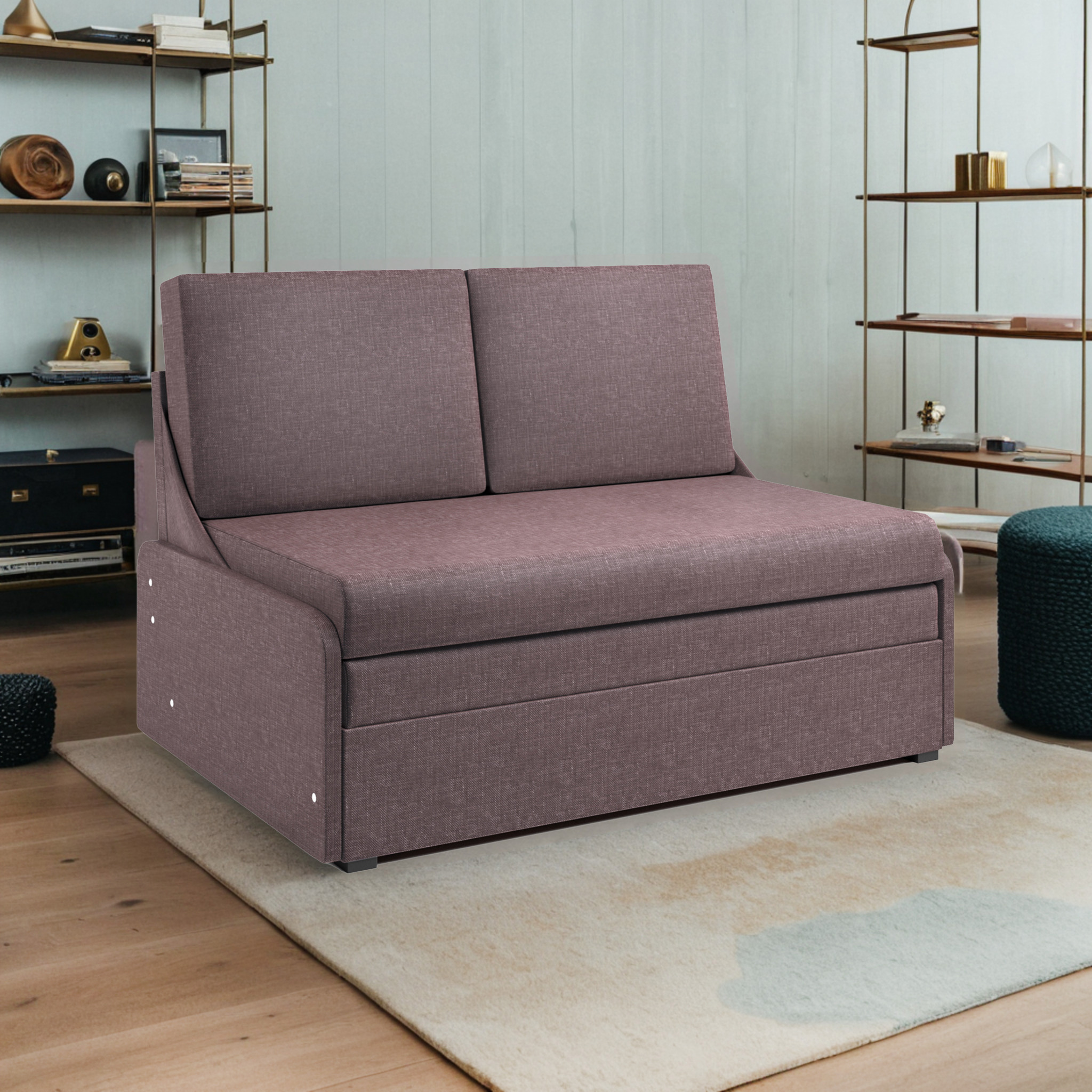 Изображение товара Диван Шарм-Дизайн Уют-2 128x85x85 см рогожка цвет светло-коричневый Изображение товара Диван Шарм-Дизайн Уют-2 128x85x85 см рогожка цвет светло-коричневый