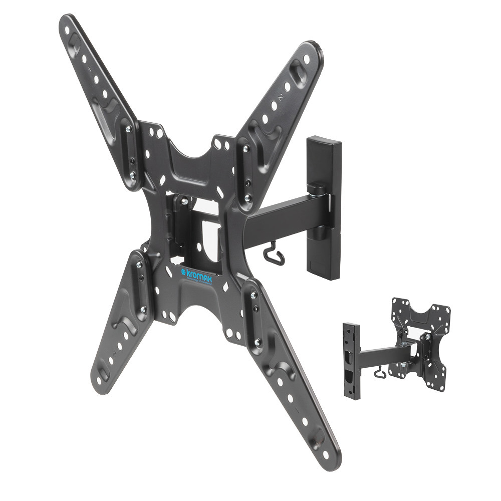 Изображение товара Кронштейн для крепления телевизора Kromax Optima-413 30 кг черный наклонно-поворотный