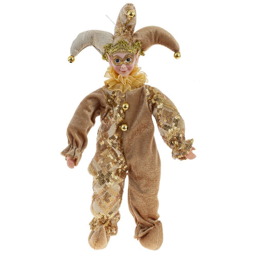 Изображение товара Новогодняя фигурка Клоун 15x7x30 см золотой