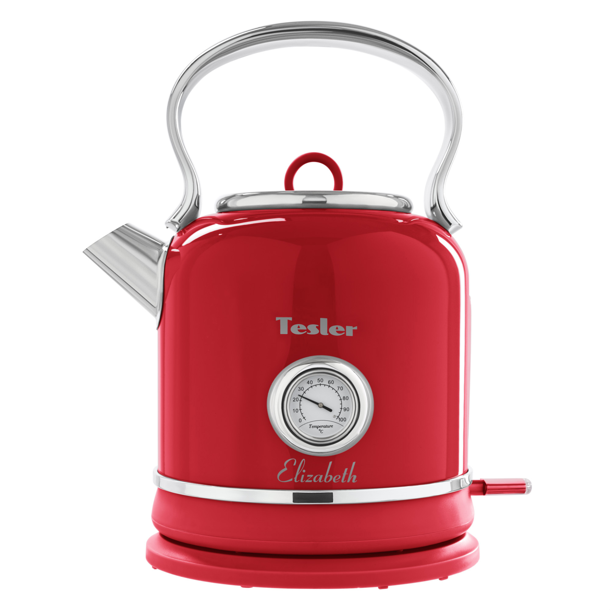 Изображение товара Электрический чайник TESLER ELIZABETH 1.7 л нержавеющая сталь KT-1745 RED, красный