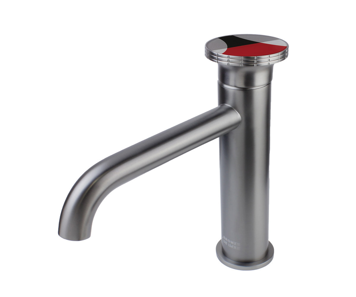 Изображение товара Смеситель на раковину Bronze de luxe OMG 9009GM-R цвет графит красный