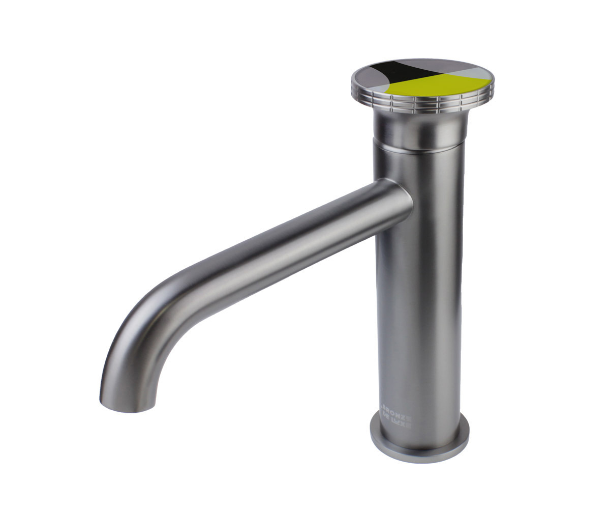 Изображение товара Смеситель на раковину Bronze de luxe OMG 9009GM-Y графит-желтый матовый