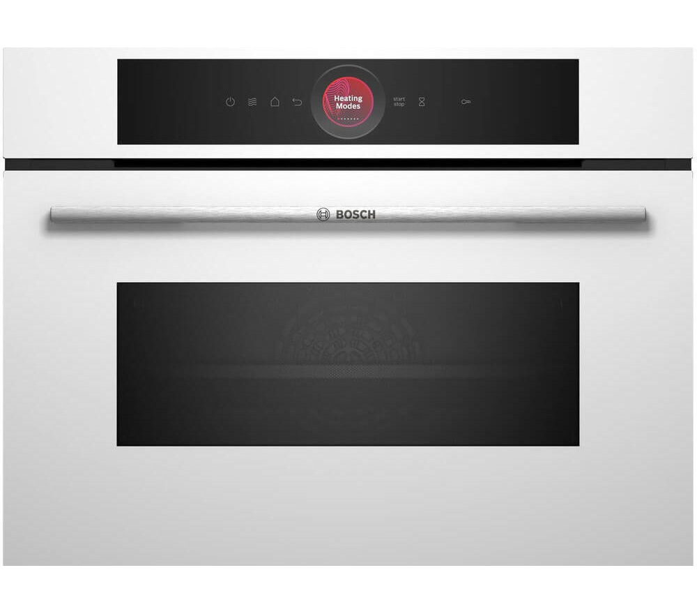 Изображение товара Электрический встраиваемый духовой шкаф Bosch HT6B3EC0S белый с функцией СВЧ