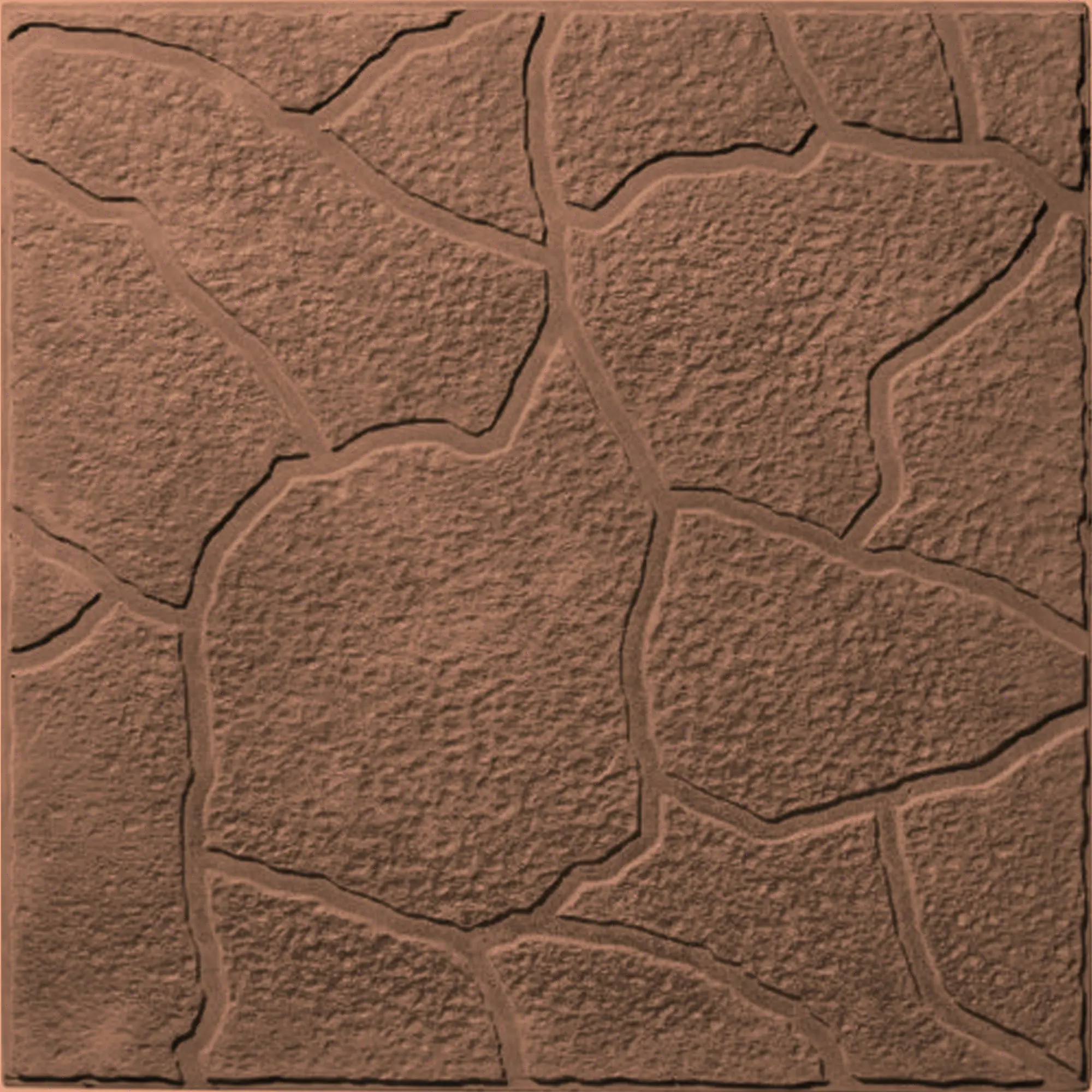 Плитка тротуарная «Тучка» 300x300x30 мм цвет коричный