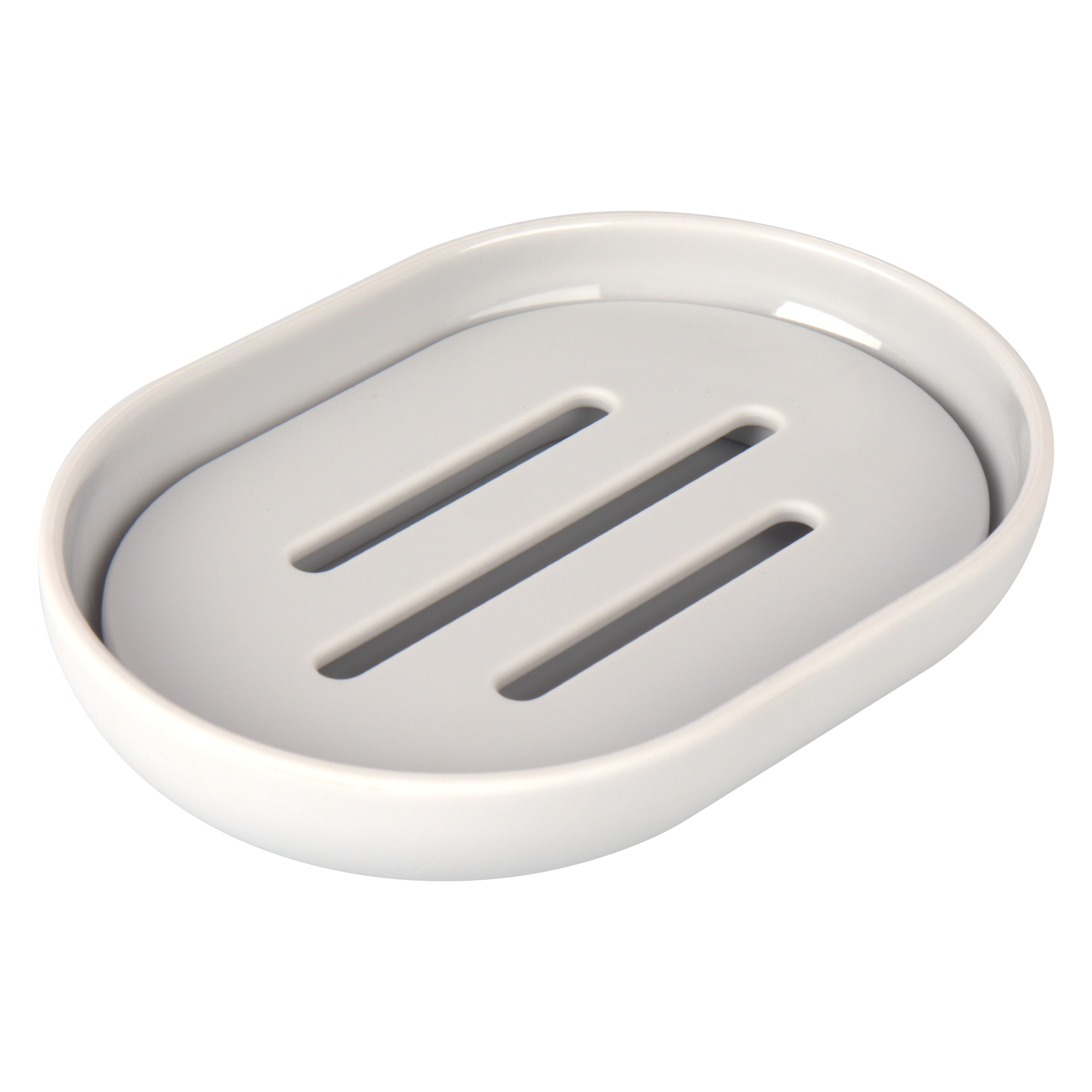 Изображение товара Мыльница Swensa Swanny Granit5 SWP-8024LGR-04 пластик цвет светло-серый