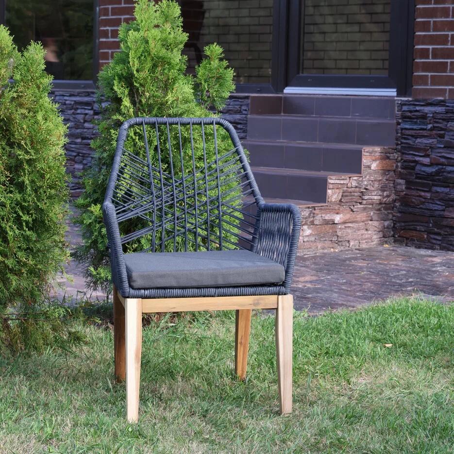 Изображение товара Садовое кресло Royal Family CHLOE с подушкой серый