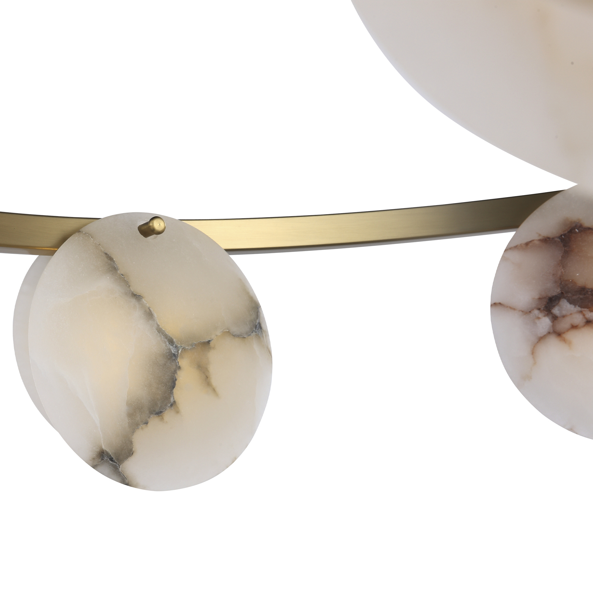 Изображение товара Люстра подвесная светодиодная St luce Clam SL1520 303 08 14 м² теплый белый латунь