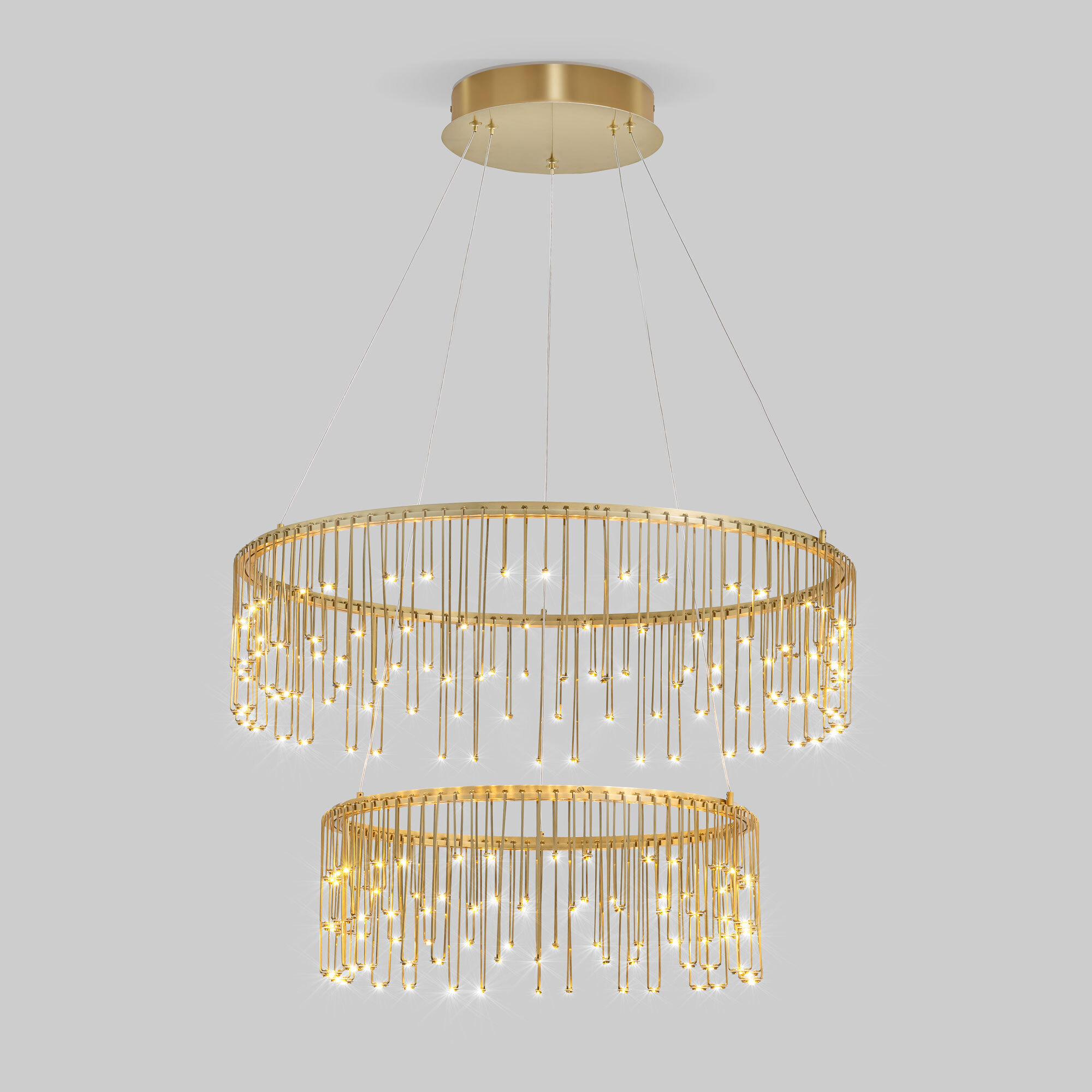 Изображение товара Современный подвесной светильник Bogates Firefly 454/2 латунь желтый 14 м²