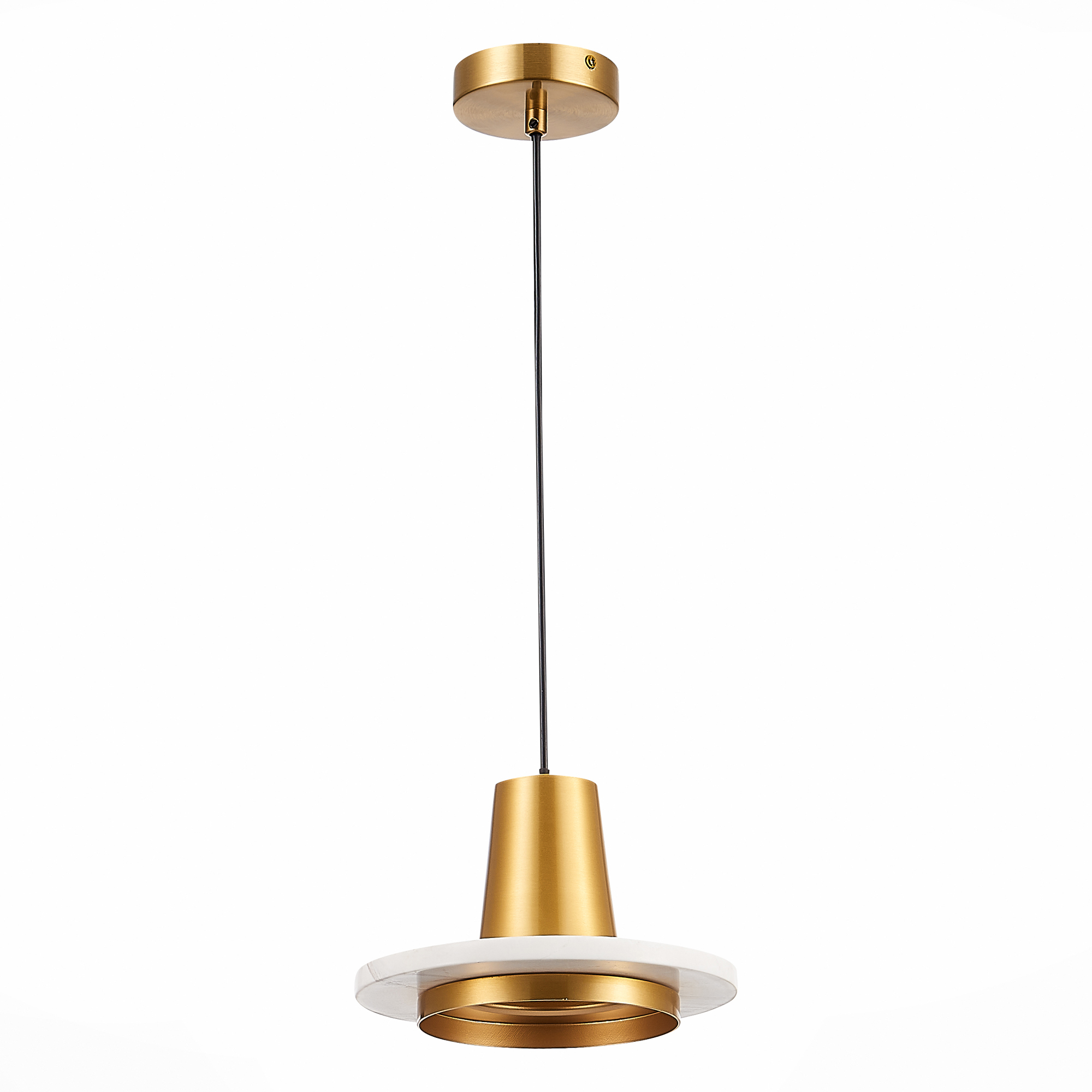 Изображение товара Люстра подвесная светодиодная ST LUCE Oltarno SL1212 4 м² латунь мрамор дизайн