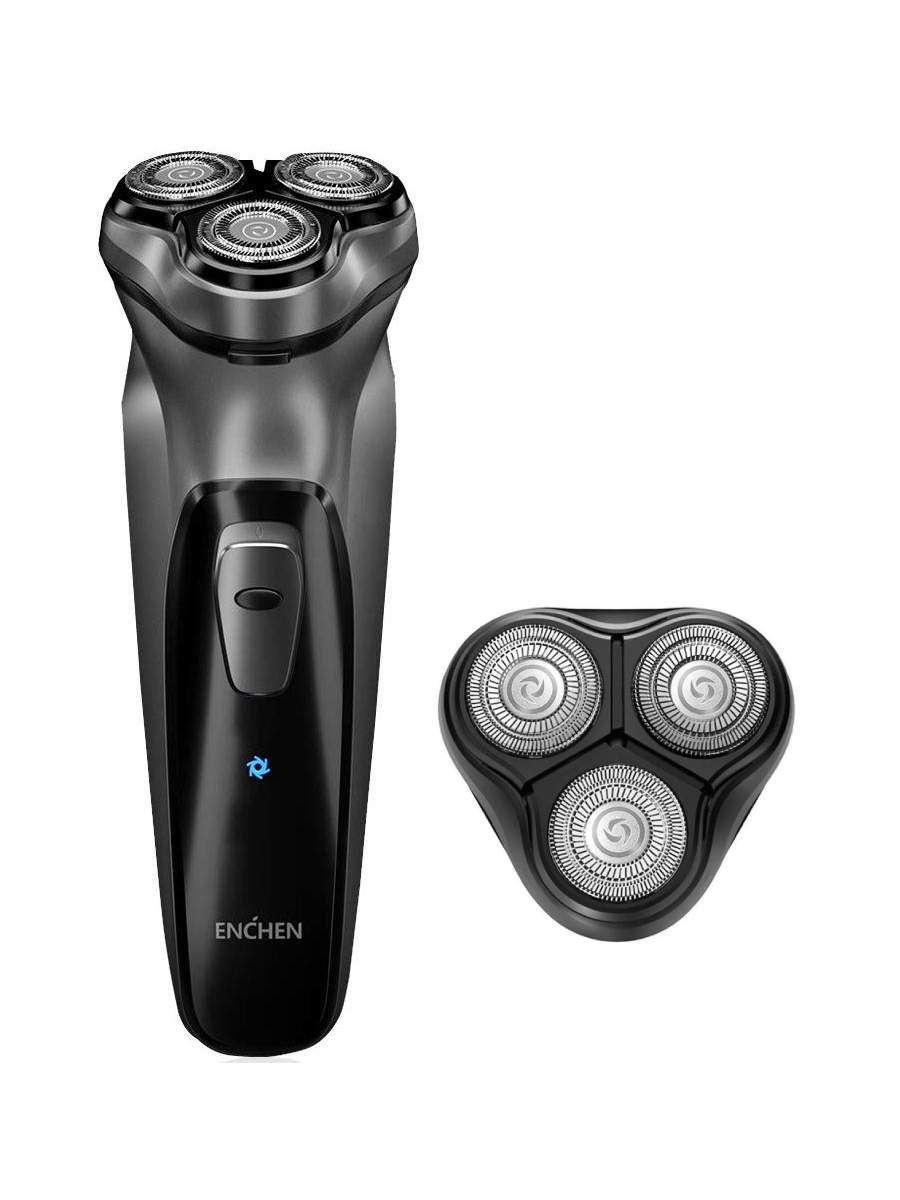 Изображение товара Электробритва Enchen BlackStone Grey с водонепроницаемостью IPX7 и аккумулятором 90 минут