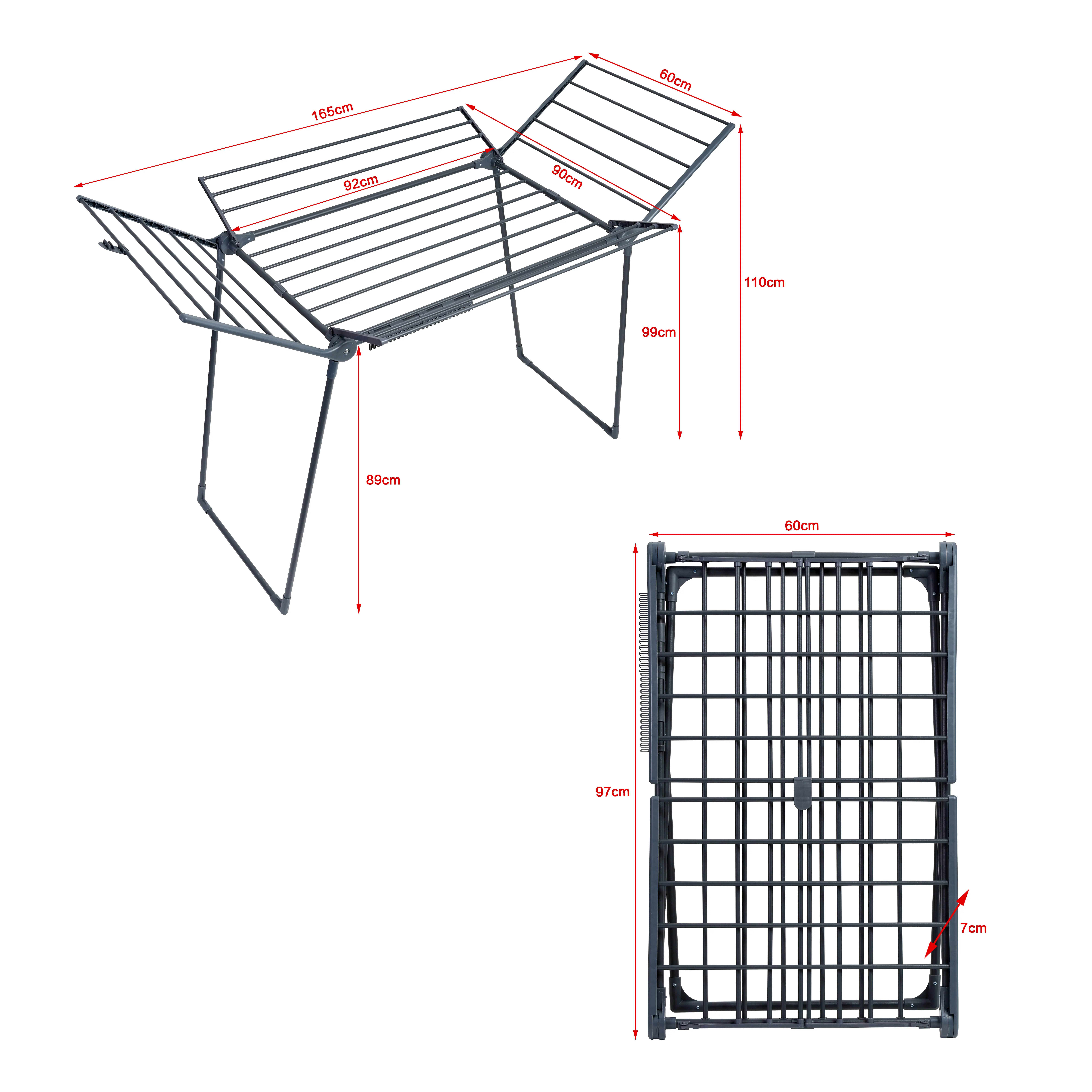 Сушилка для белья напольная Hausmann Denali HM-XL-277W4-11C 22 м - 3