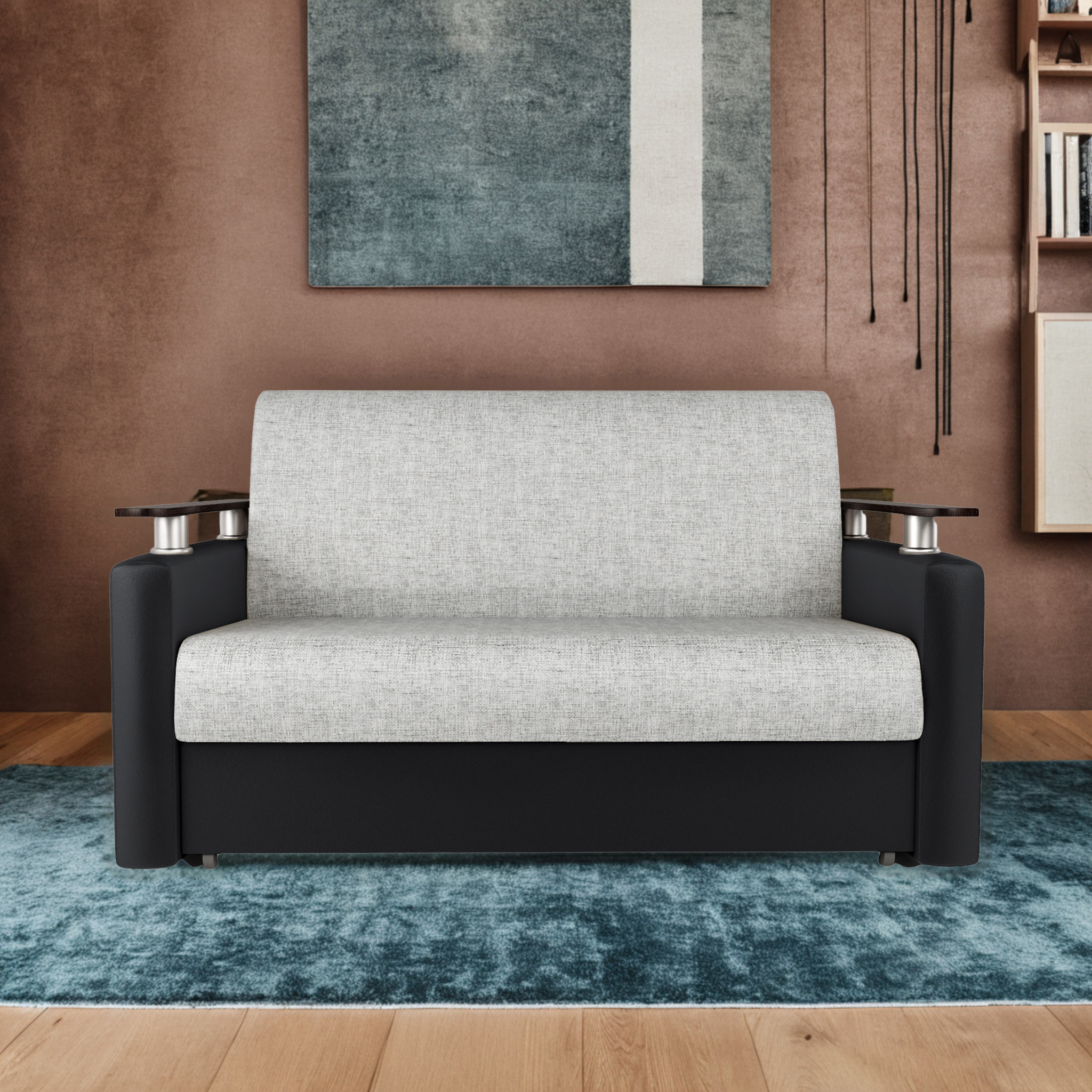 Изображение товара Диван Шарм-Дизайн Шарм 100 120x95x110 см шенилл цвет серый 33070319