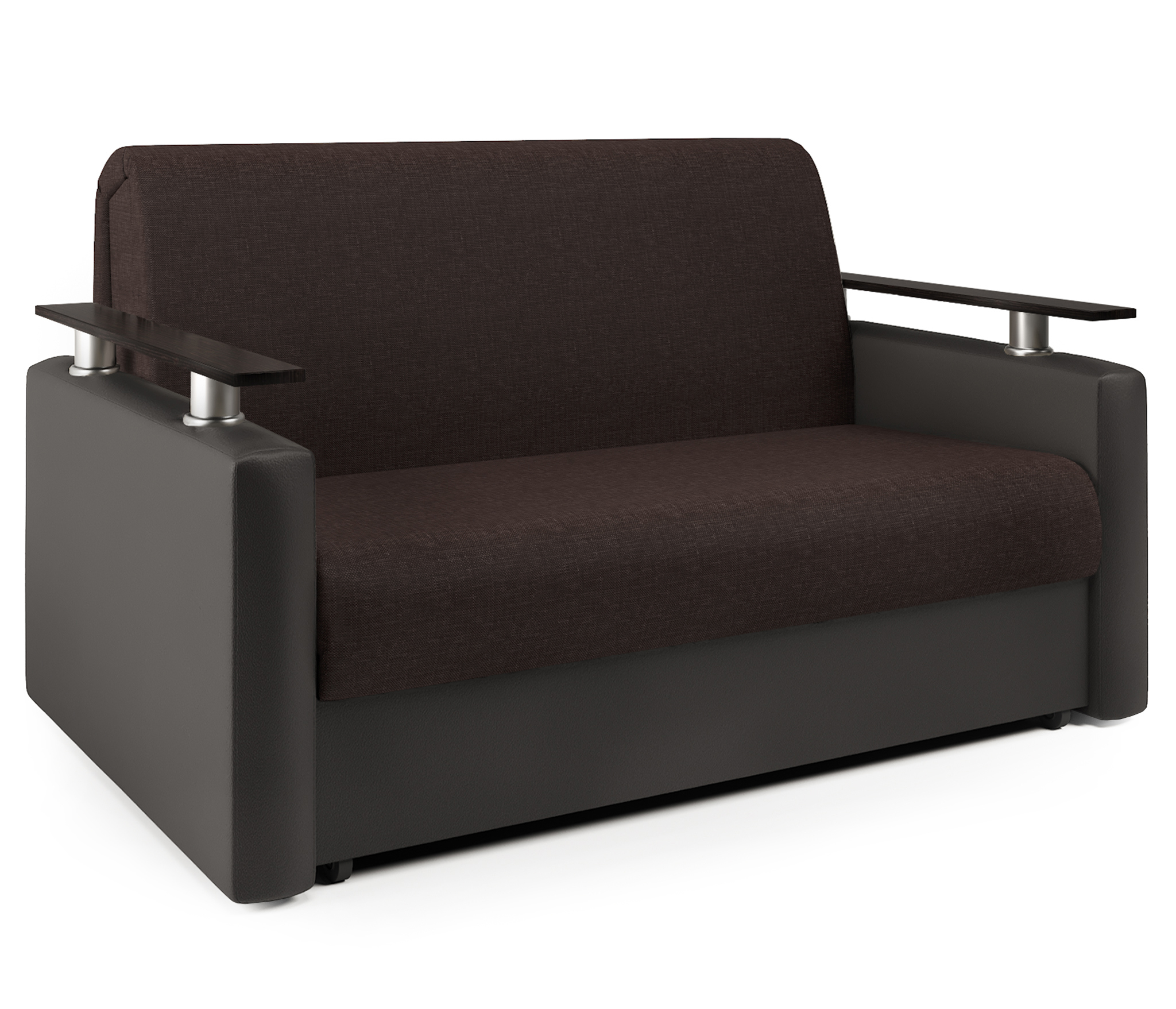 Изображение товара Диван Шарм-Дизайн Шарм 120 140x95x110 см рогожка цвет коричневый 33070332