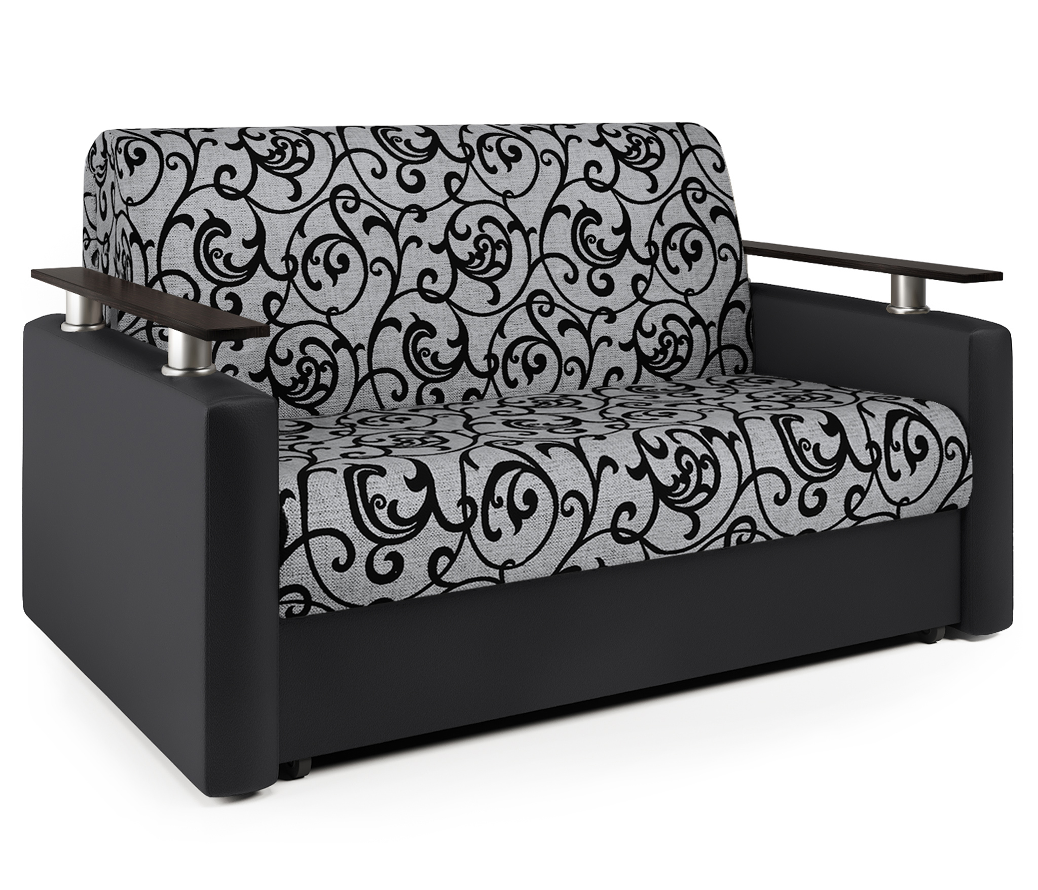 Изображение товара Диван Шарм-Дизайн Шарм 33070364 160x95x110 см шенилл цвет черный