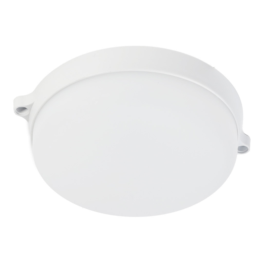 Светильник ЖКХ светодиодный 15 Вт IP65 с датчиком движения круг цвет белый накладной