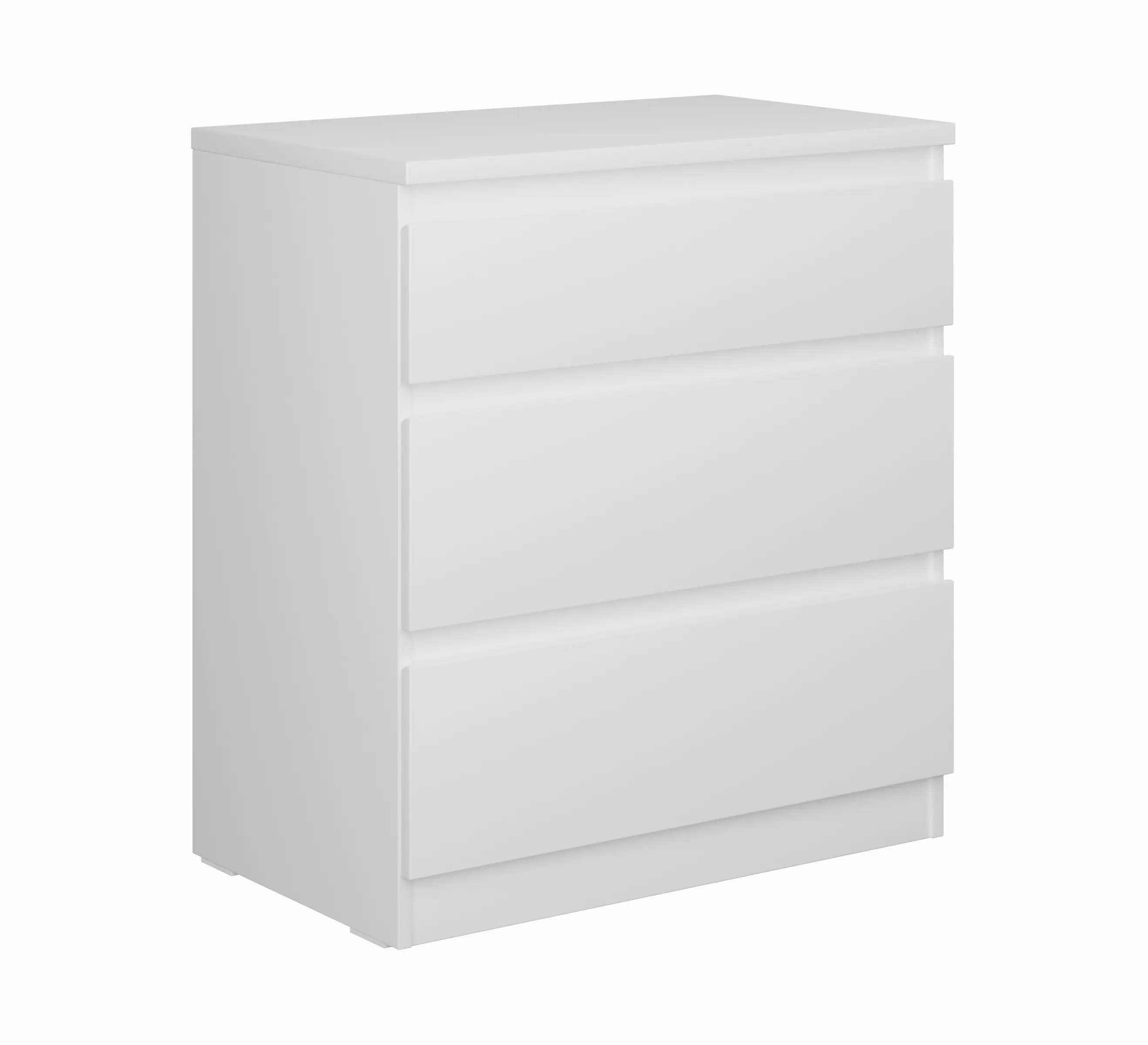 Комод Праксис 3 ящика 65x71.6x39.6 см ЛДСП цвет белый - 2