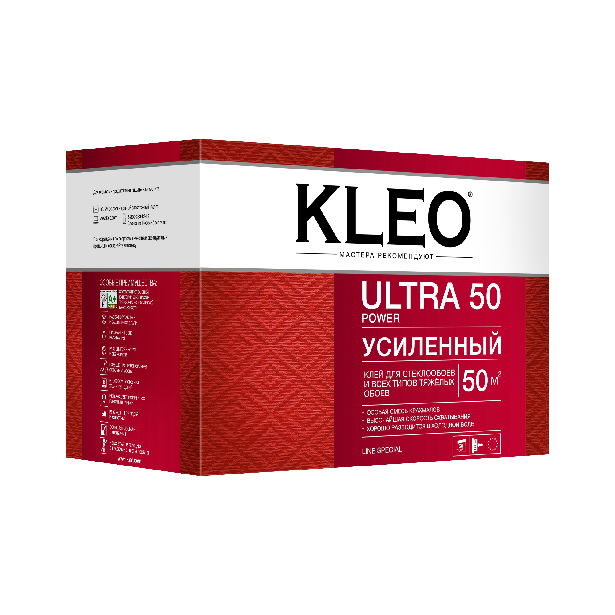 Клей для тяжелых обоев Kleo Ultra 50 м² ️ купить по цене 1110 ₽/шт. в ...