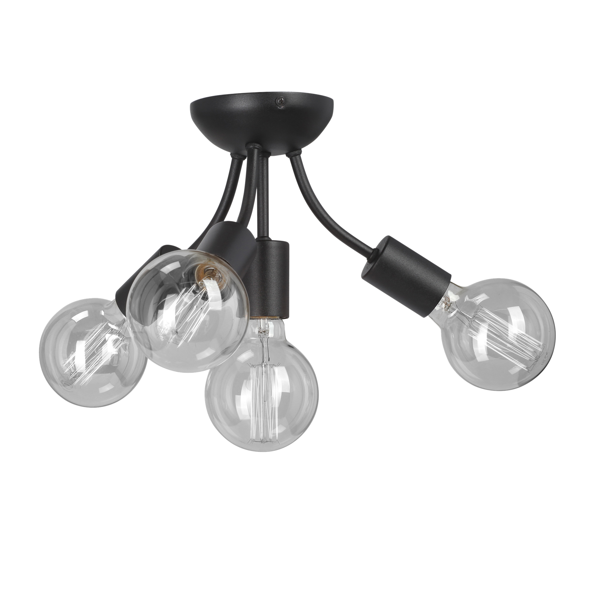 Изображение товара Люстра потолочная Версаль 4 лампы 12 м² цвет черный