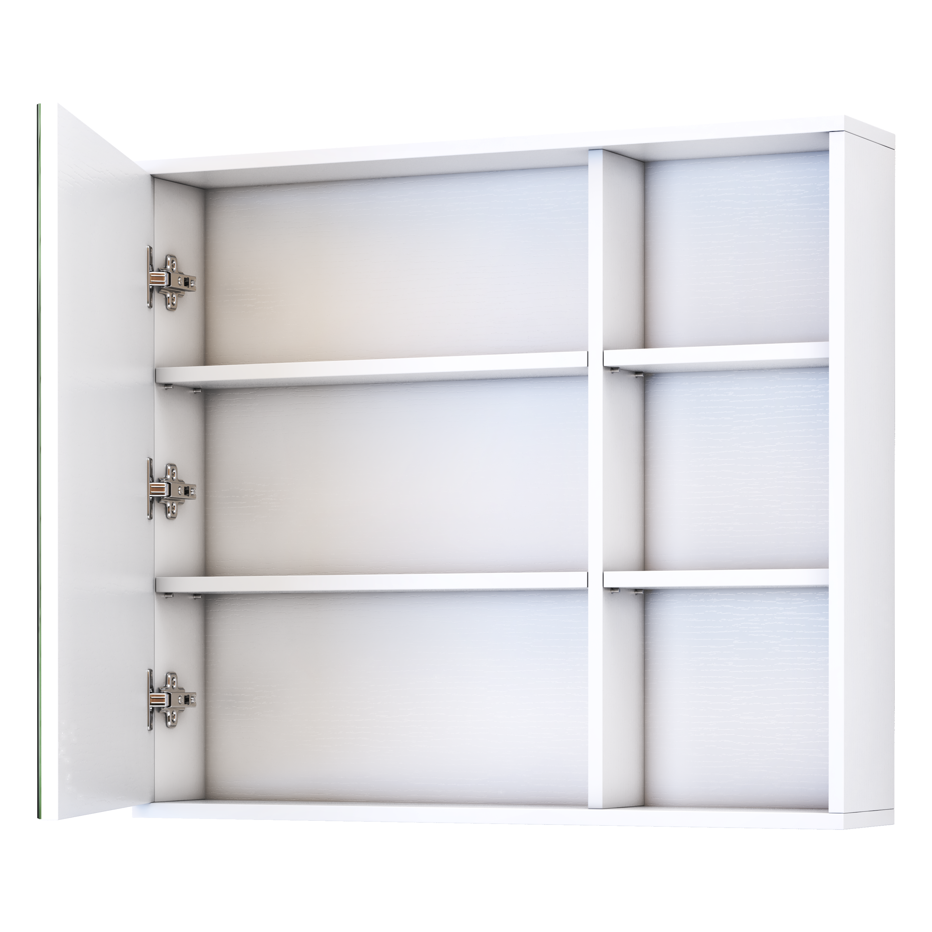 Зеркальный шкаф Vigo Matteo 15.6x80x70 см цвет белый - 5