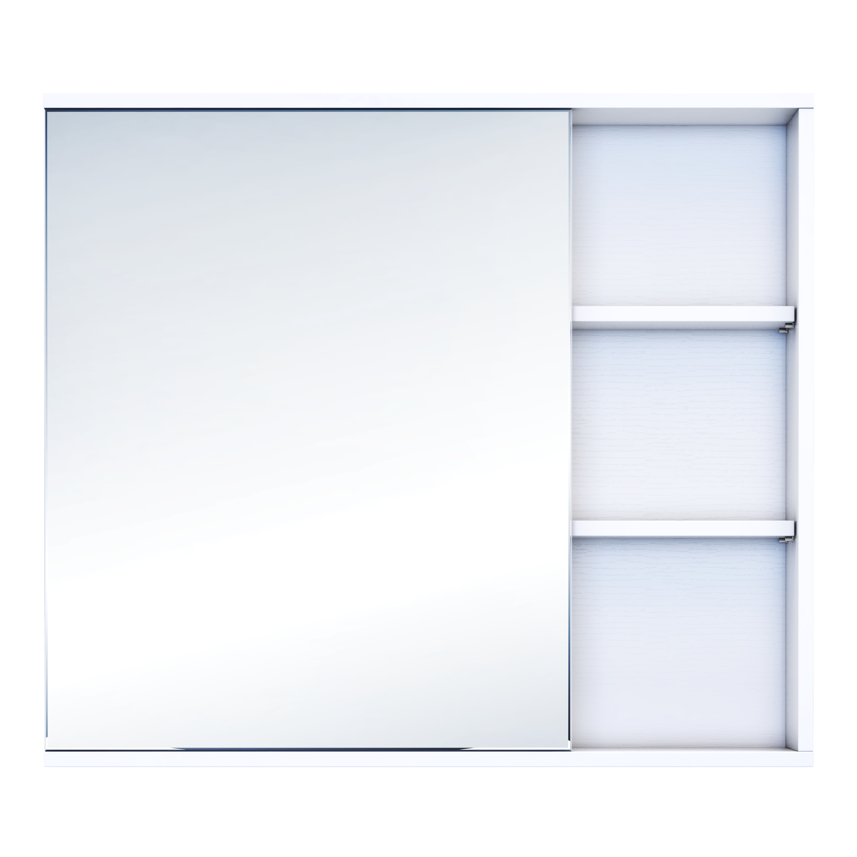 Зеркальный шкаф Vigo Matteo 15.6x80x70 см цвет белый - 3