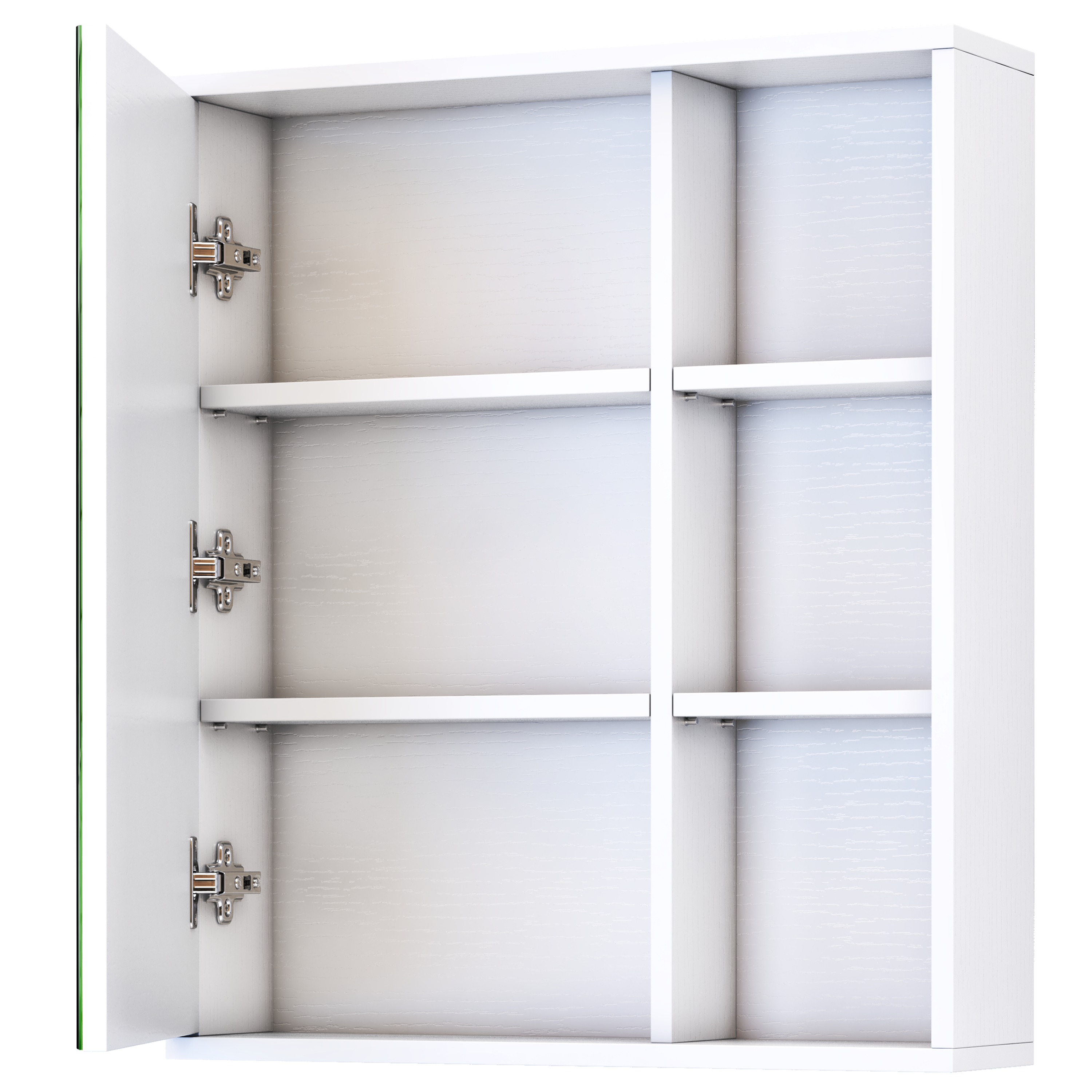 Зеркальный шкаф Vigo Matteo 15.6x70x70 см цвет белый - 5