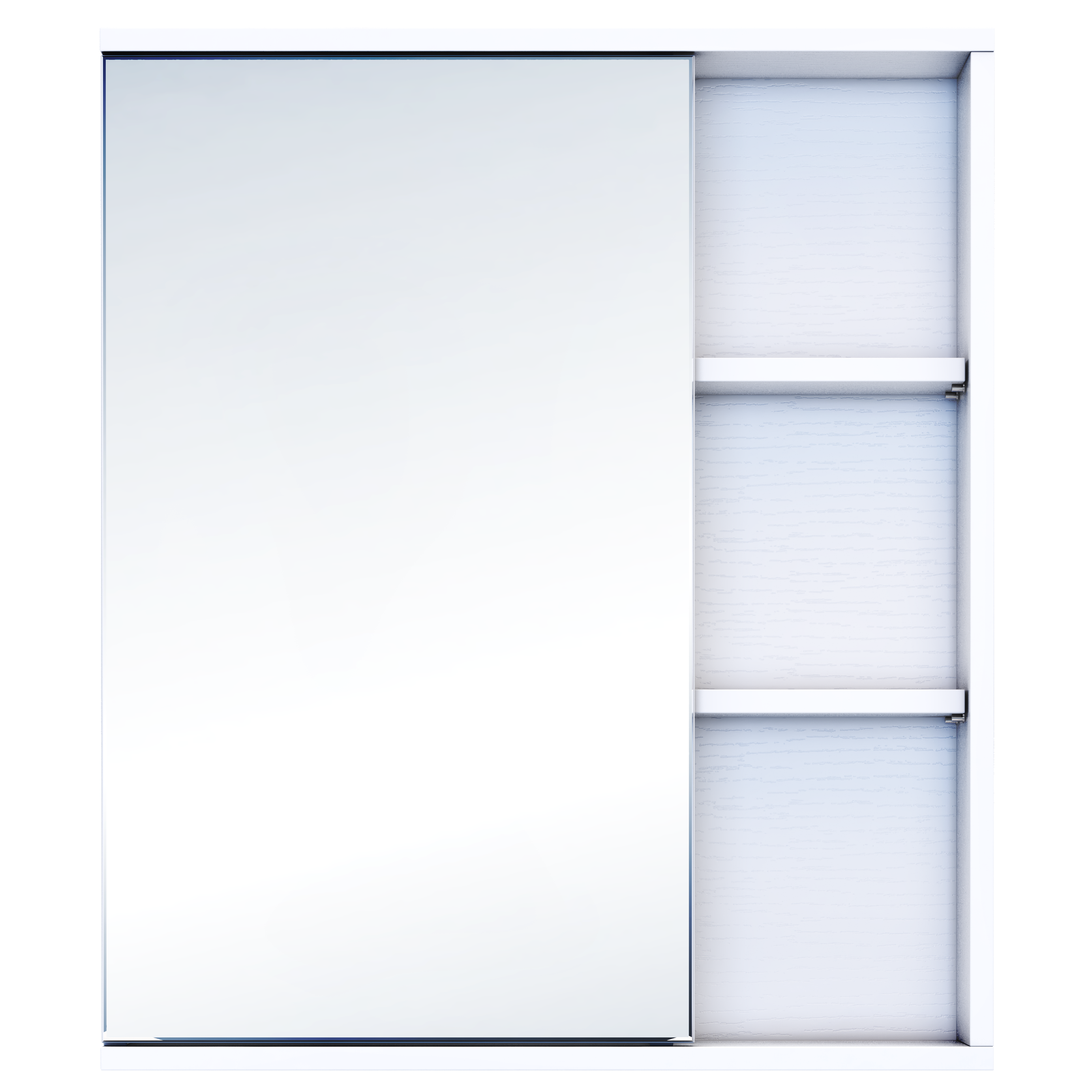 Зеркальный шкаф Vigo Matteo 15.6x70x70 см цвет белый - 3
