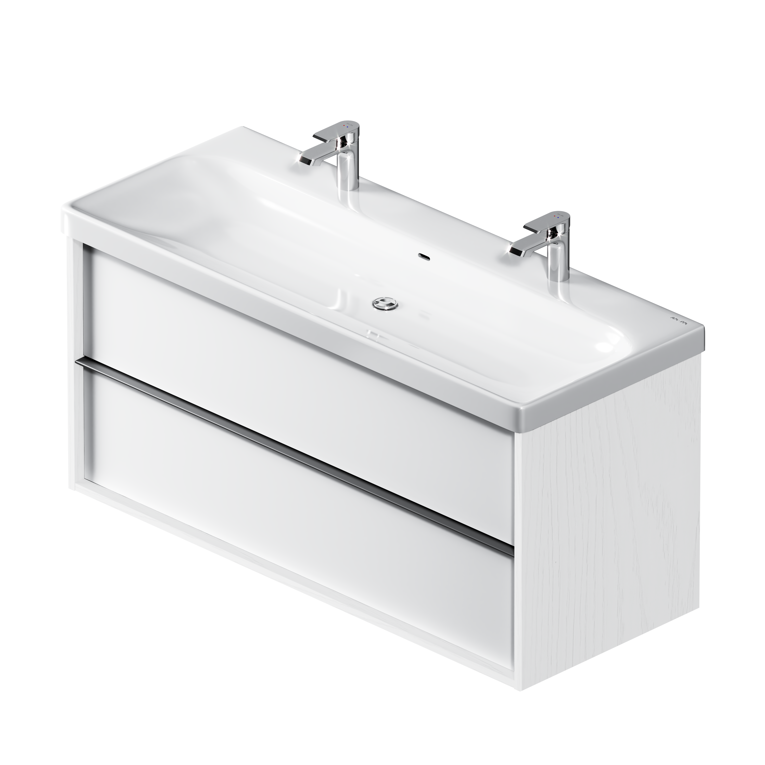 Изображение товара Тумба под раковину AM.PM Stern M7LFHX1202WM подвесная 119,2 см белая ЛДСП