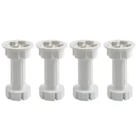 Изображение товара Ножка для мебели круглая 100 мм белая 4 шт