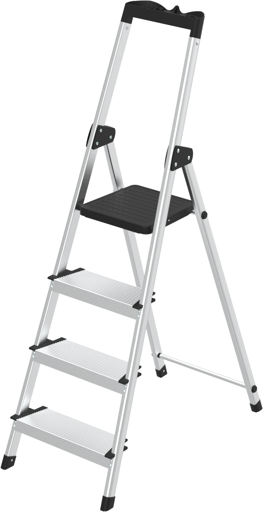 Изображение товара Алюминиевая стремянка Zalger 4 ступени, легкая и надежная, до 150 кг